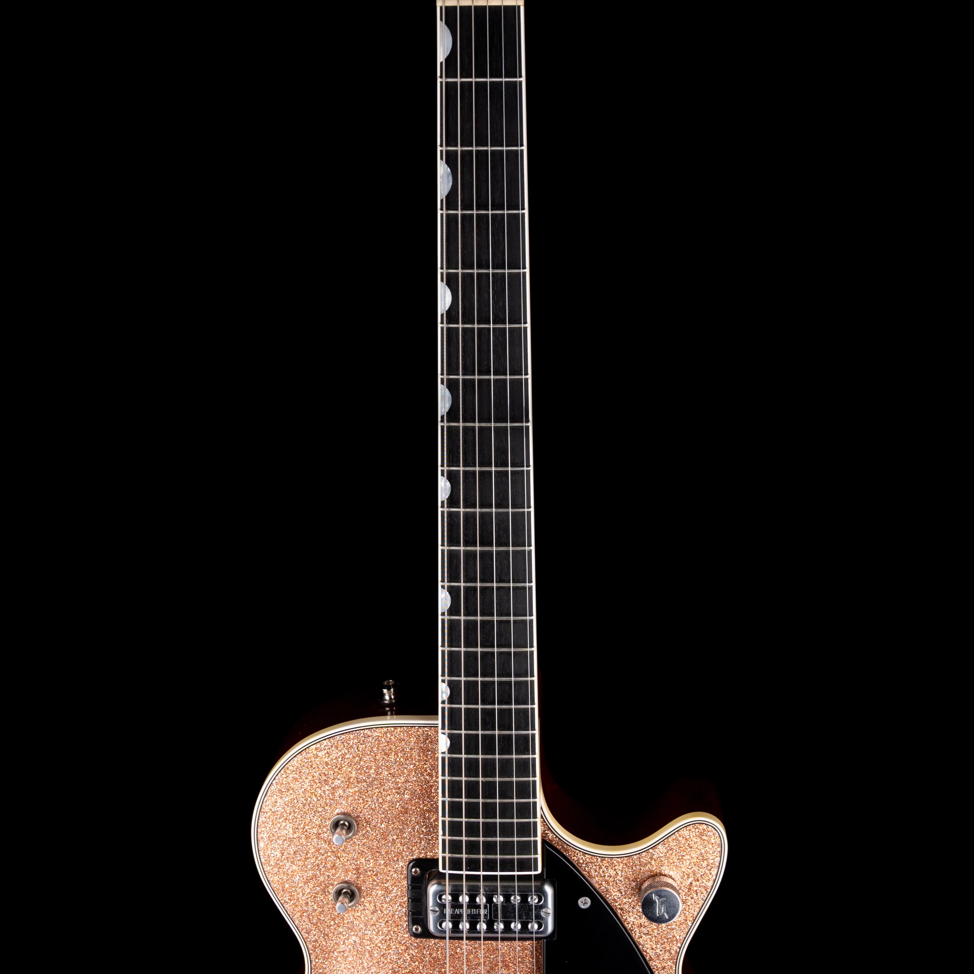 Pre Owned 2015 Gretsch Custom Shop G6128CS 1959 Duo Jet Relic Champagne Sparkle With OHSC - Image 8
