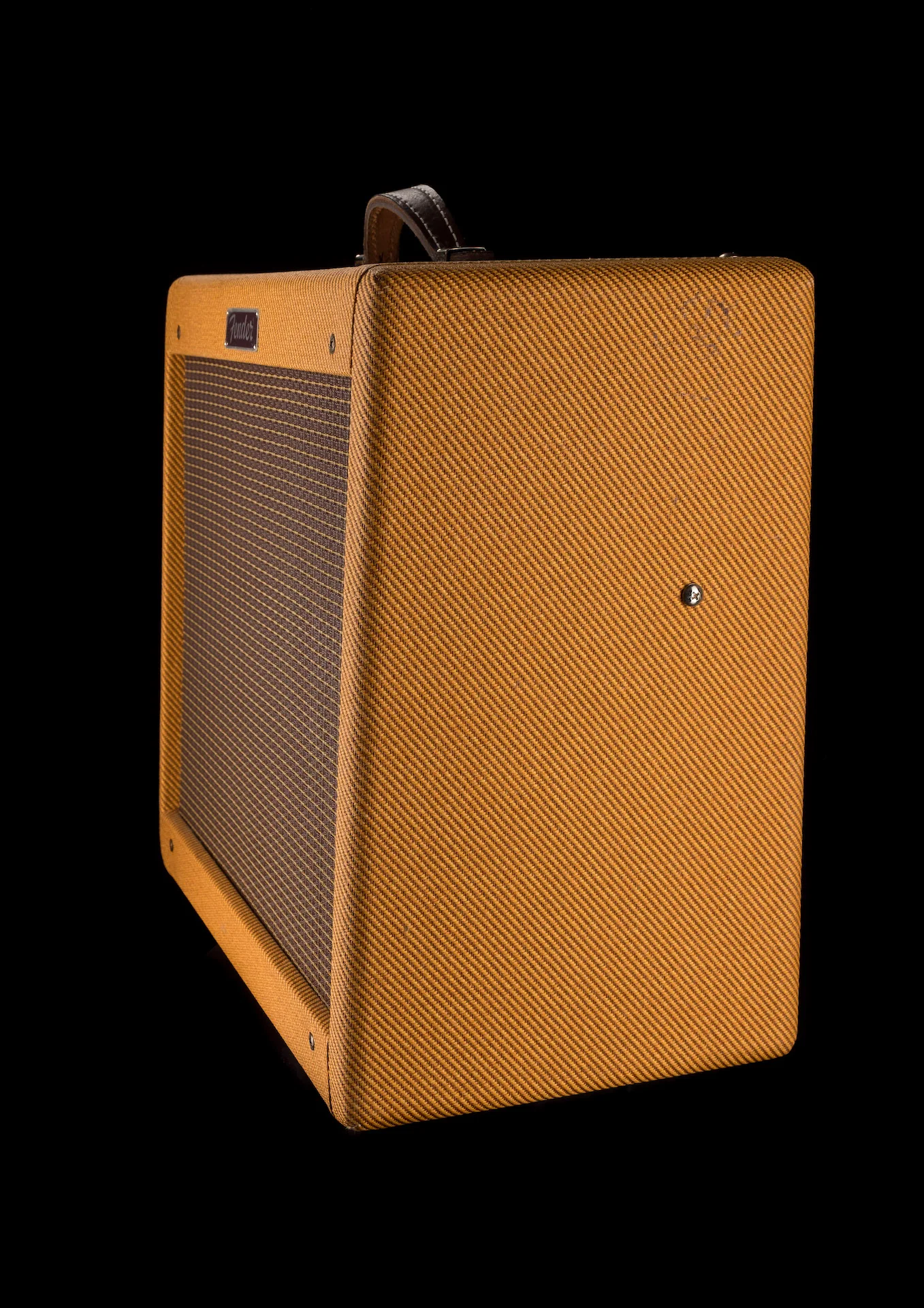 Pre Owned Fender Blues Junior Lacquered Tweed Guitar Amp Combo With Cover - Image 5