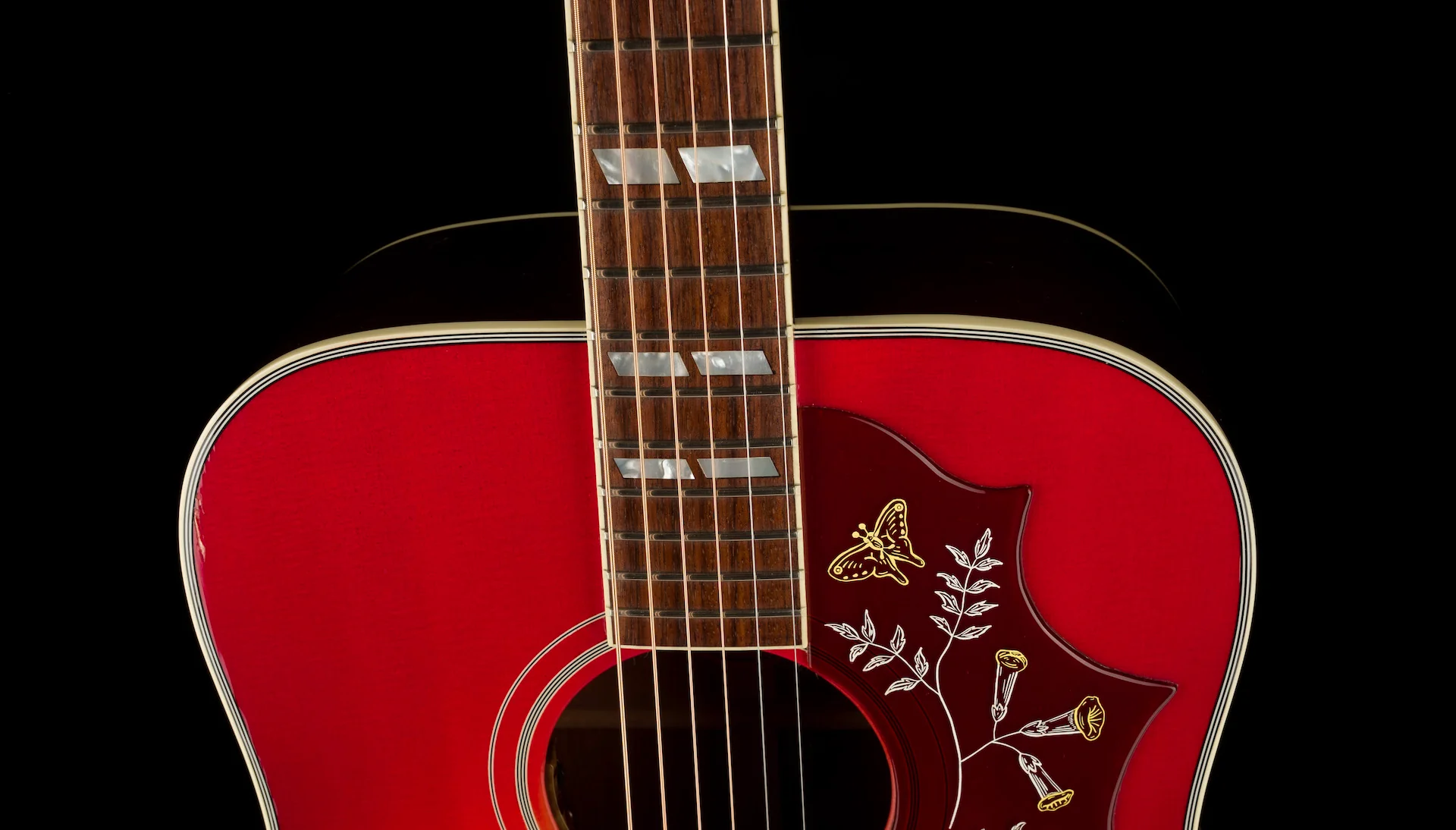 Pre Owned 2017 Gibson Custom Shop Late '60s Hummingbird Heritage Acoustic w OHSC - Image 3