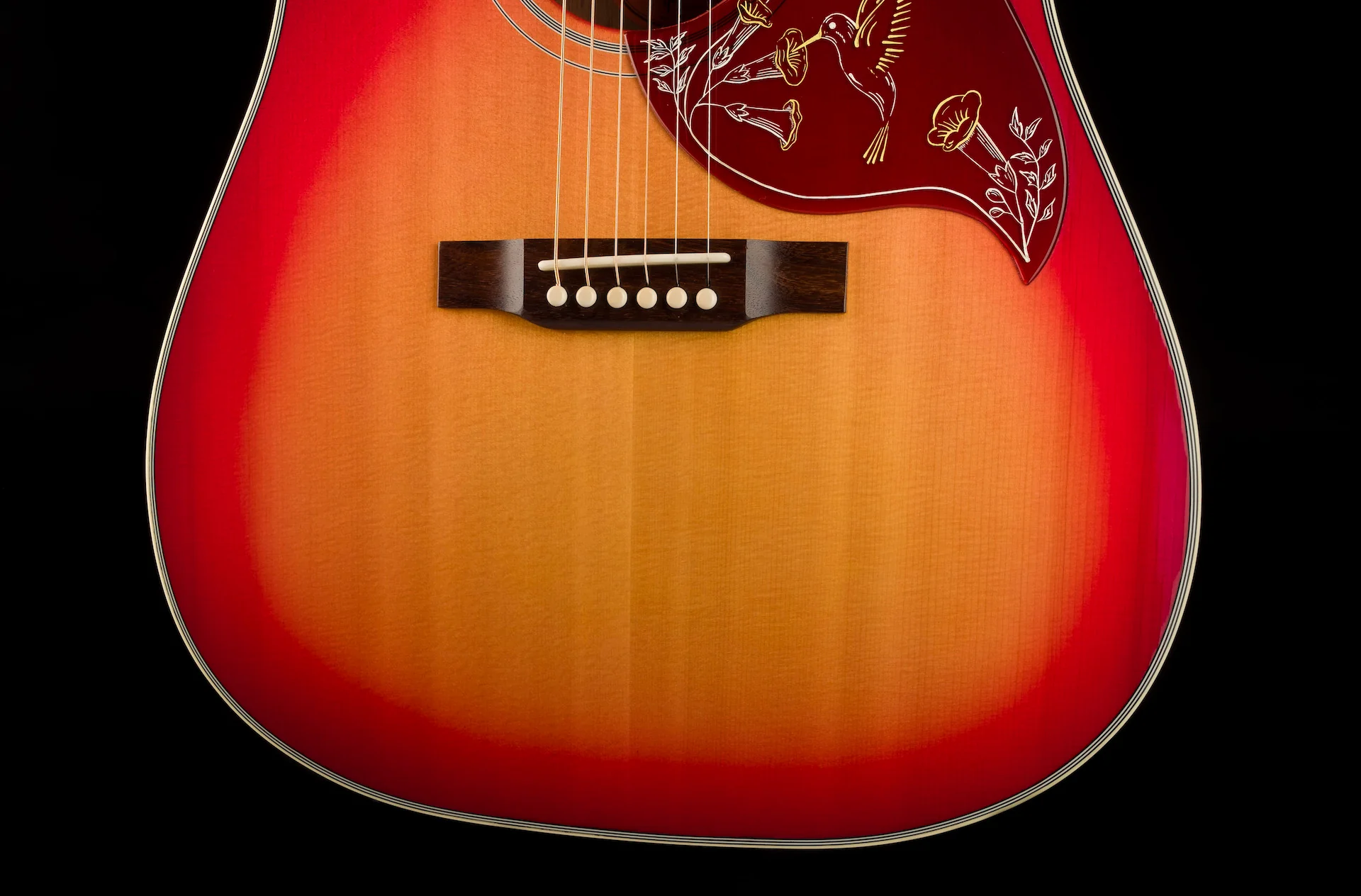 Pre Owned 2017 Gibson Custom Shop Late '60s Hummingbird Heritage Acoustic w OHSC - Image 5