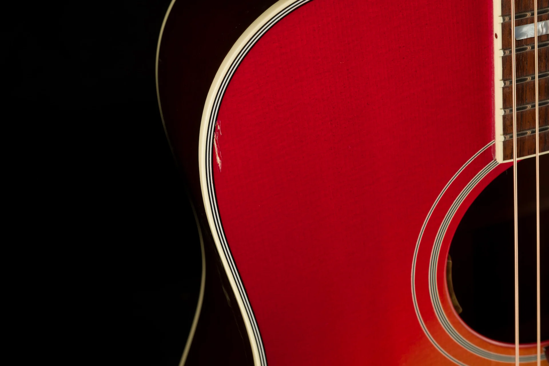 Pre Owned 2017 Gibson Custom Shop Late '60s Hummingbird Heritage Acoustic w OHSC - Image 9