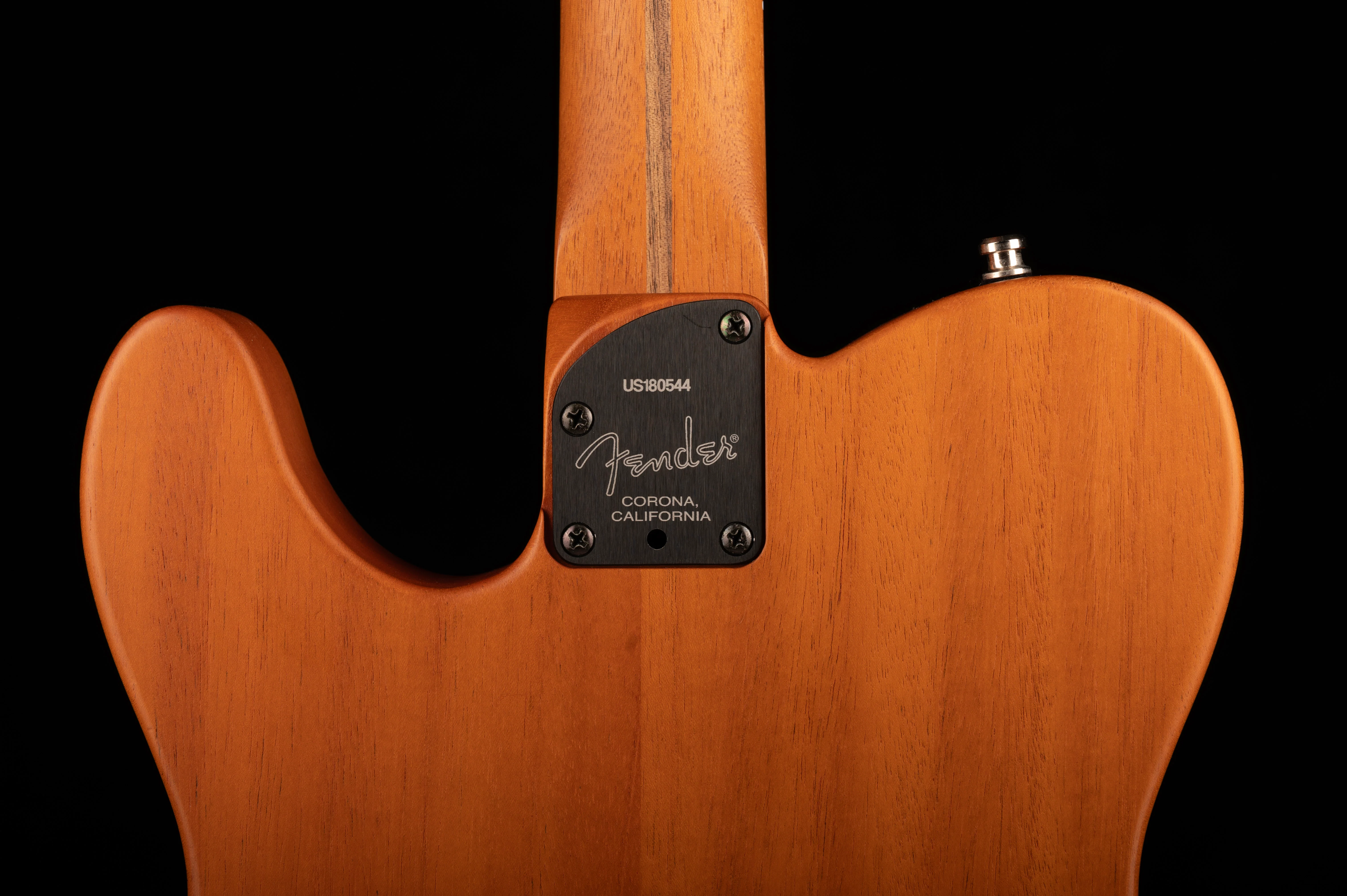 Pre Owned 2019 Fender American Acoustasonic Telecaster Guitar Black With Soft Case - Image 6