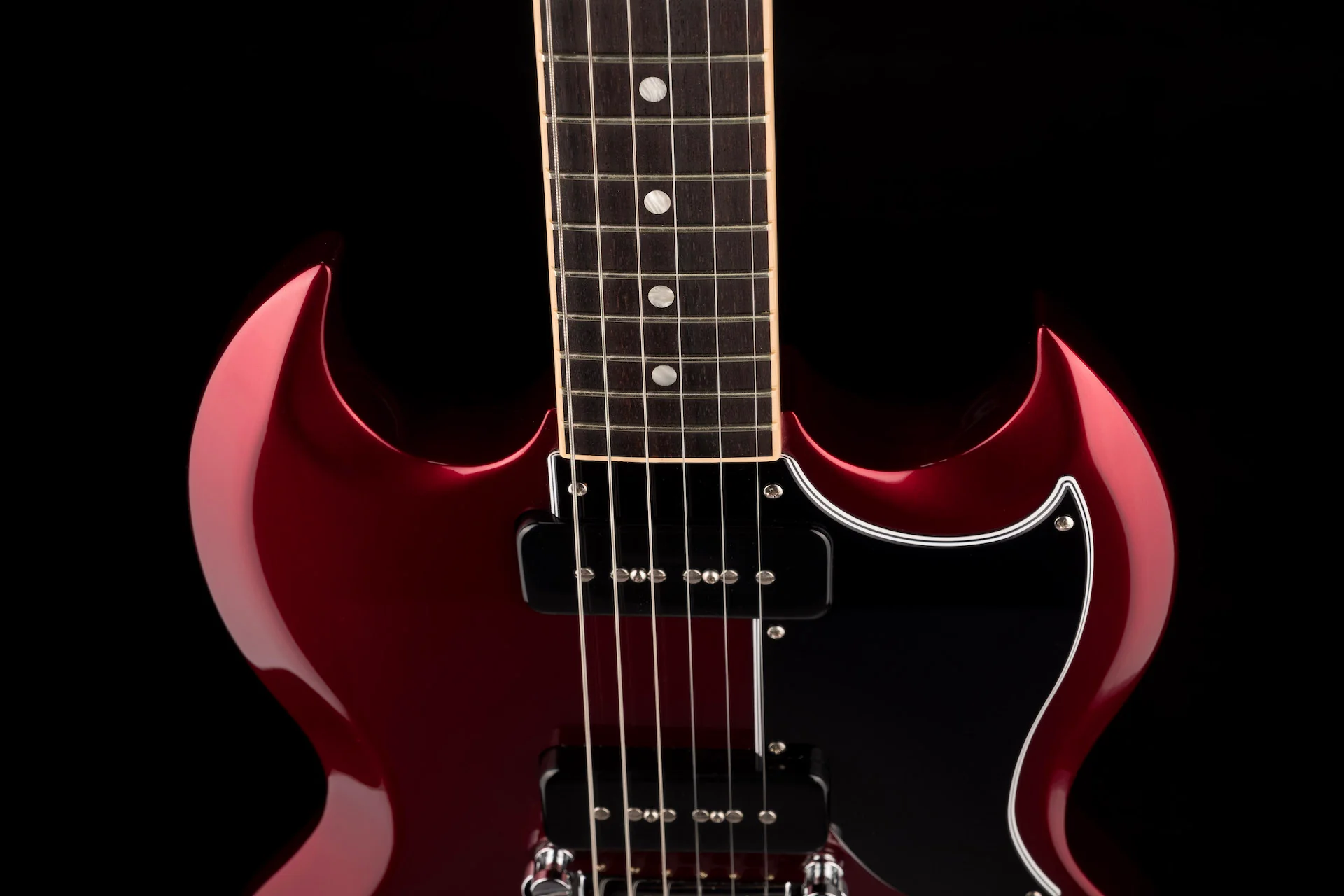 Pre Owned 2019 Gibson SG Special P90 Sparkling Burgundy With OHSC - Image 3