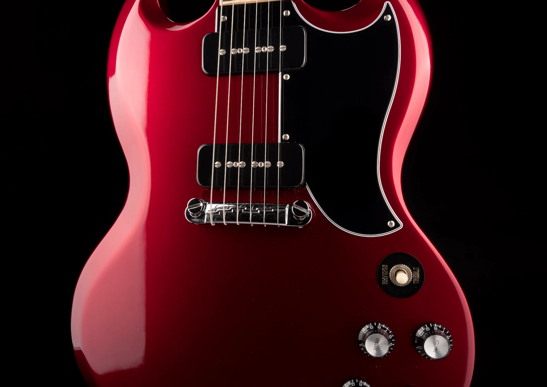 Pre Owned 2019 Gibson SG Special P90 Sparkling Burgundy With OHSC - Image 6