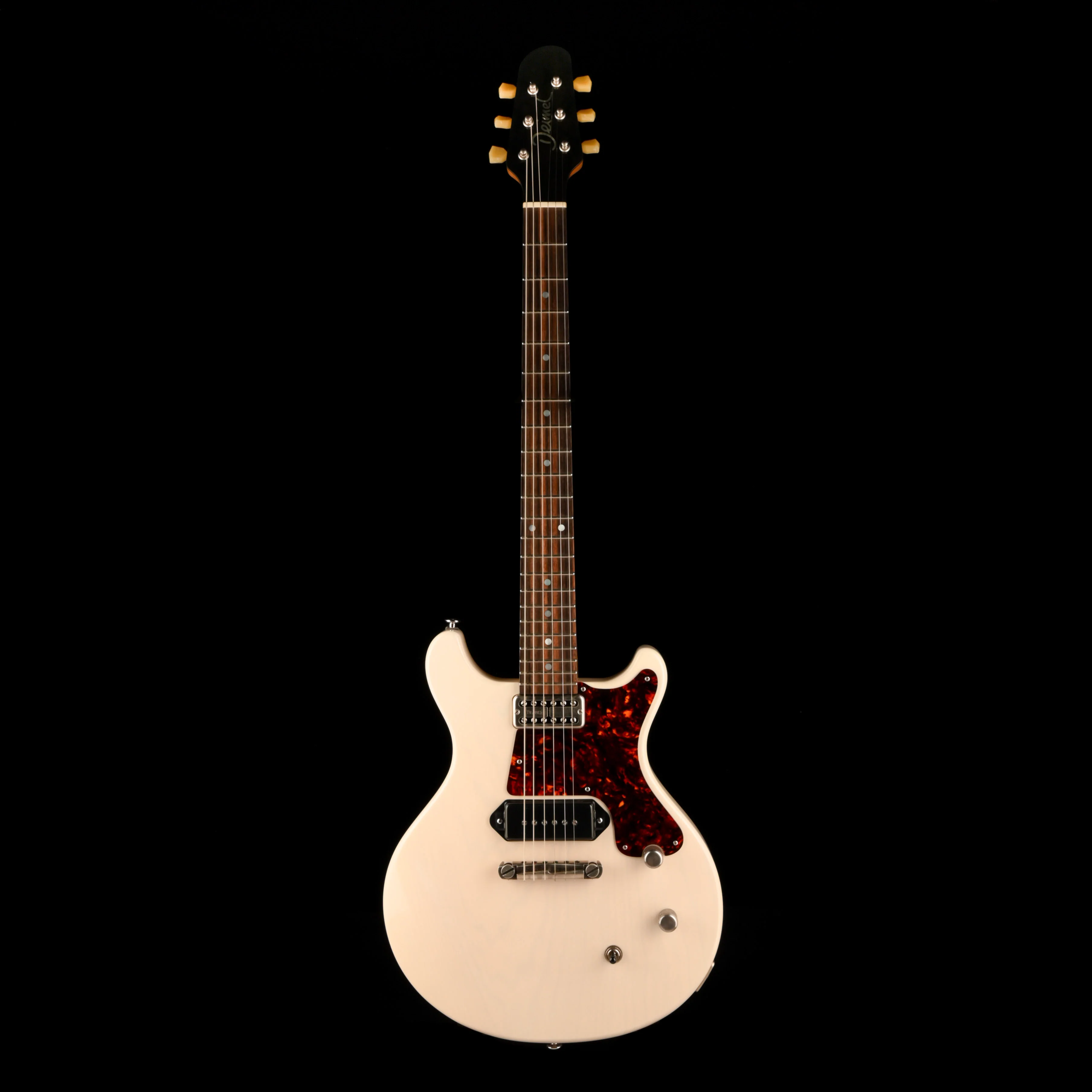 Pre-Owned 2020 Deimel Doublestar Paper Moon White Electric Guitar With OHSC - Image 2