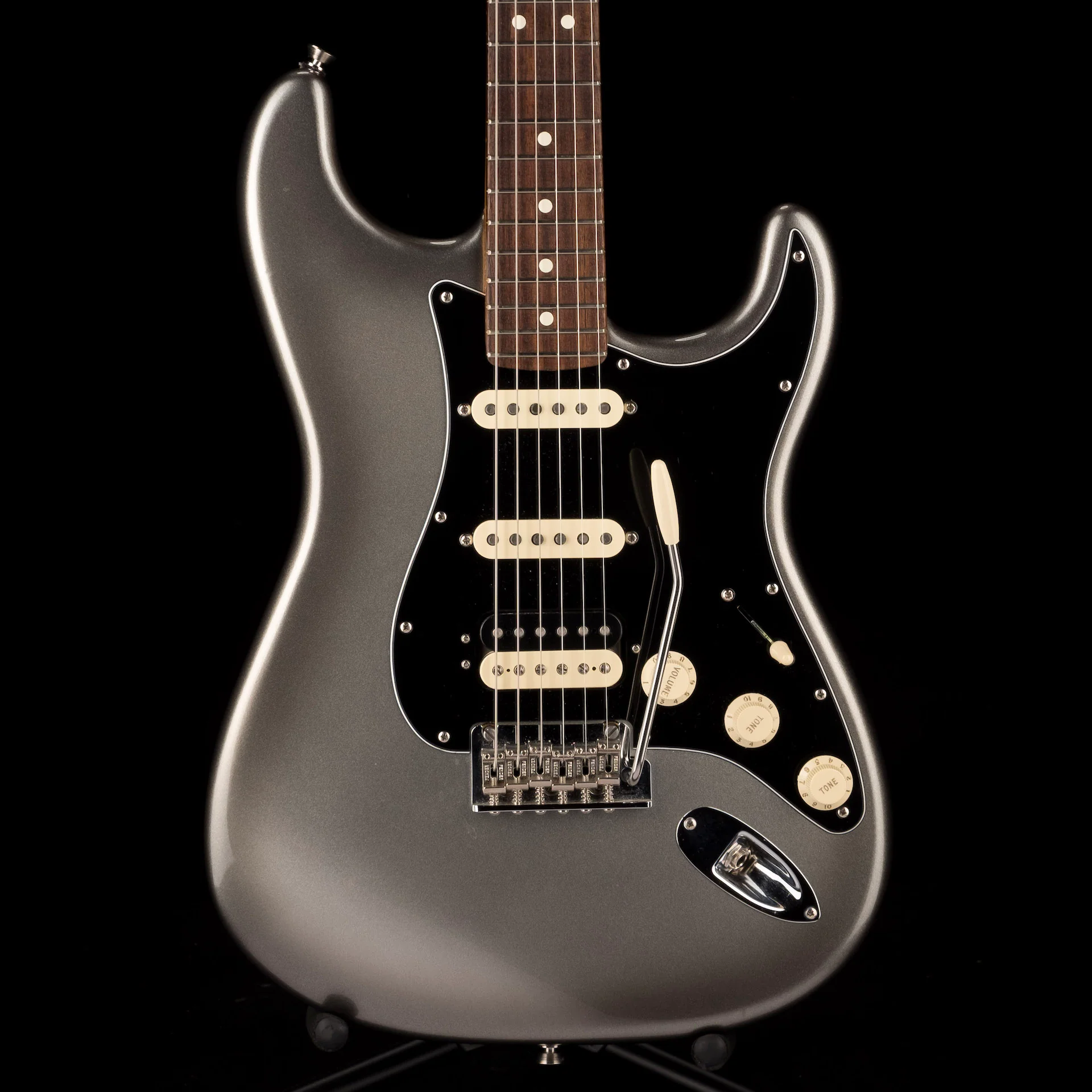 Pre Owned 2020 Fender American Professional II Strat HSS Mercury With OHSC