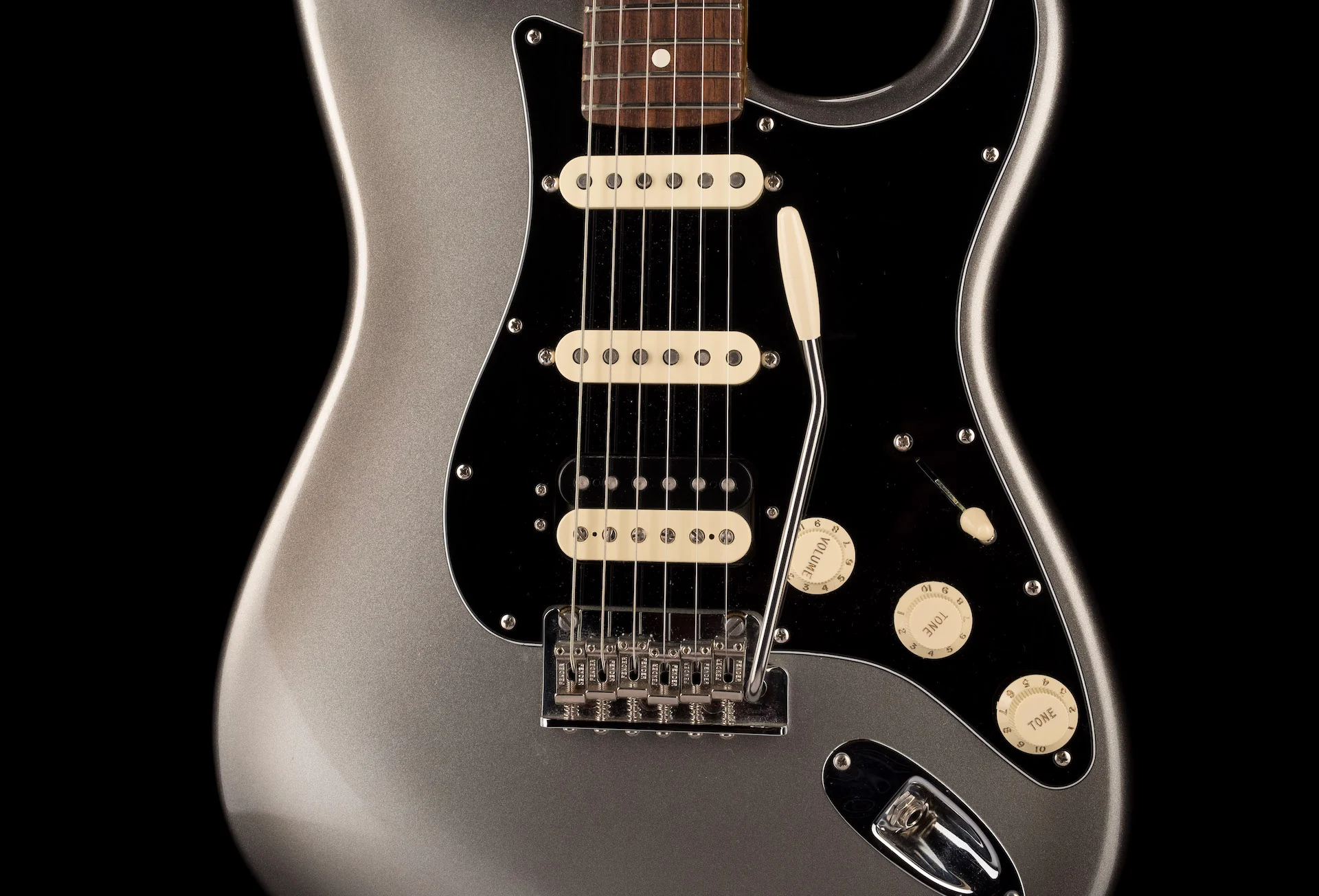 Pre Owned 2020 Fender American Professional II Strat HSS Mercury With OHSC - Image 6
