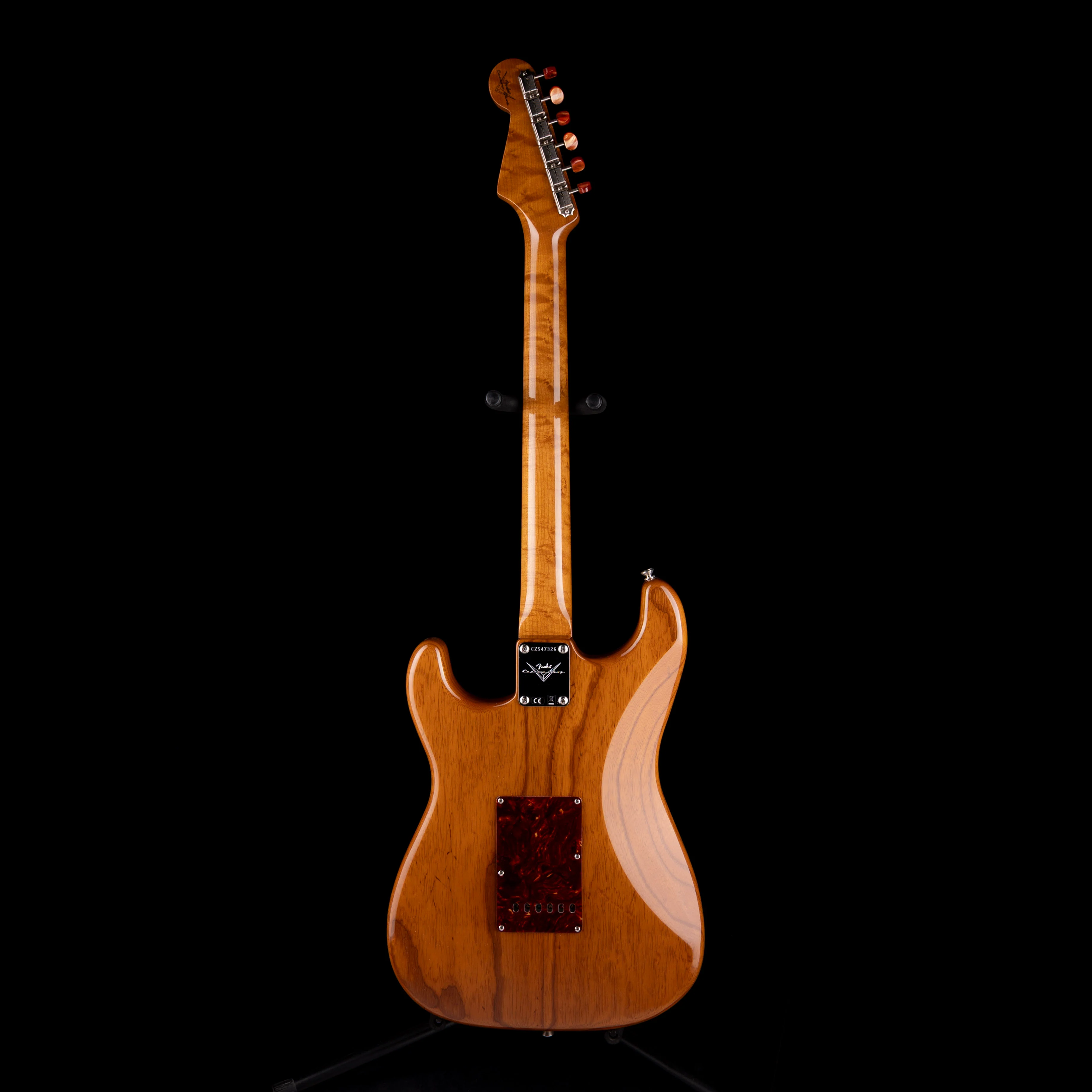 Pre Owned 2020 Fender Custom shop Artisan Spalted Maple Thinline Stratocaster NOS Natural With OHSC - Image 11
