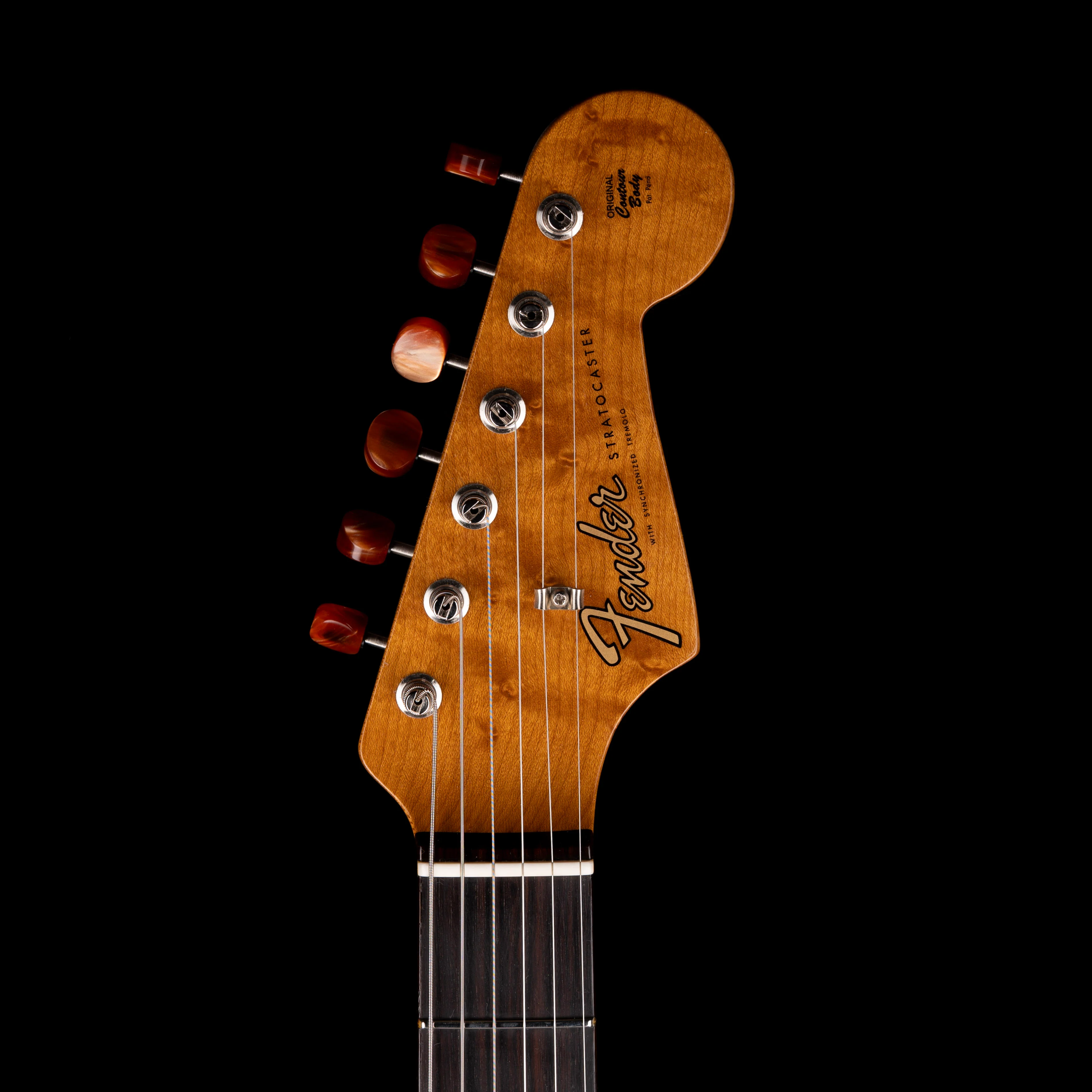 Pre Owned 2020 Fender Custom shop Artisan Spalted Maple Thinline Stratocaster NOS Natural With OHSC - Image 12
