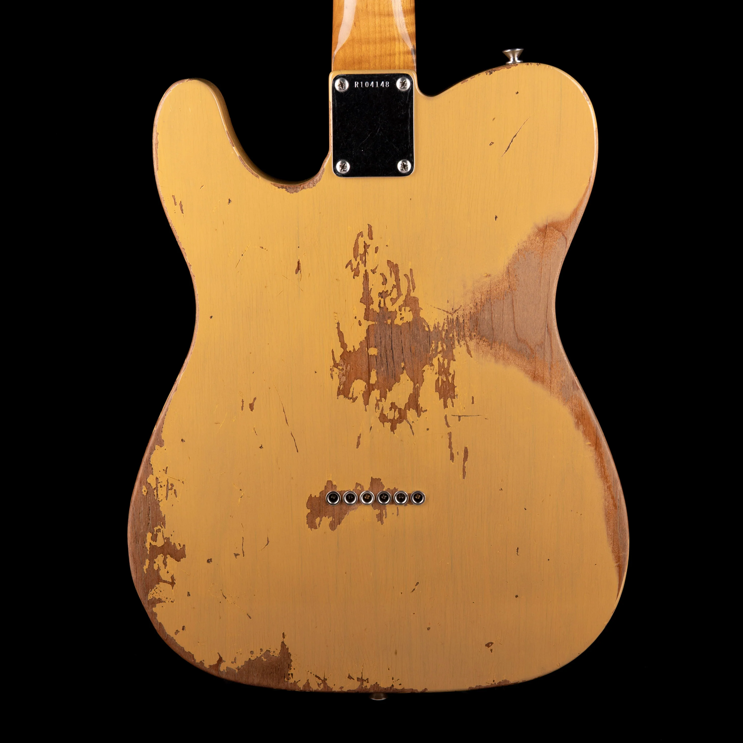 Pre Owned 2020 Fender Custom Shop Heavy Relic 1963 Telecaster Butterscotch Blonde With OHSC - Image 8
