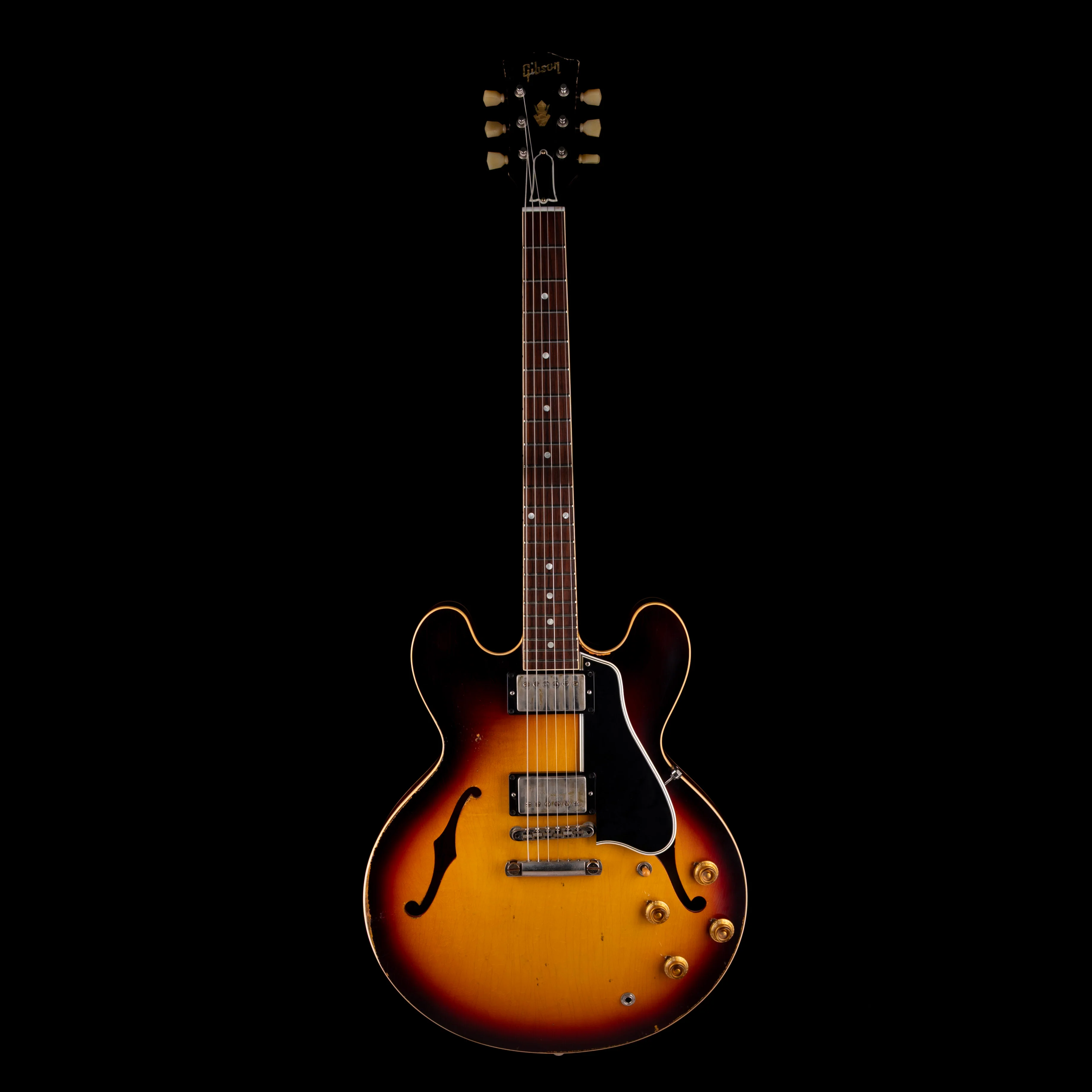 Pre Owned 2021 Gibson Custom Shop Made 2 Measure Tom Murphy 1959 ES-335 Wildwood Spec Heavy Aging Darkburst With OHSC - Image 2
