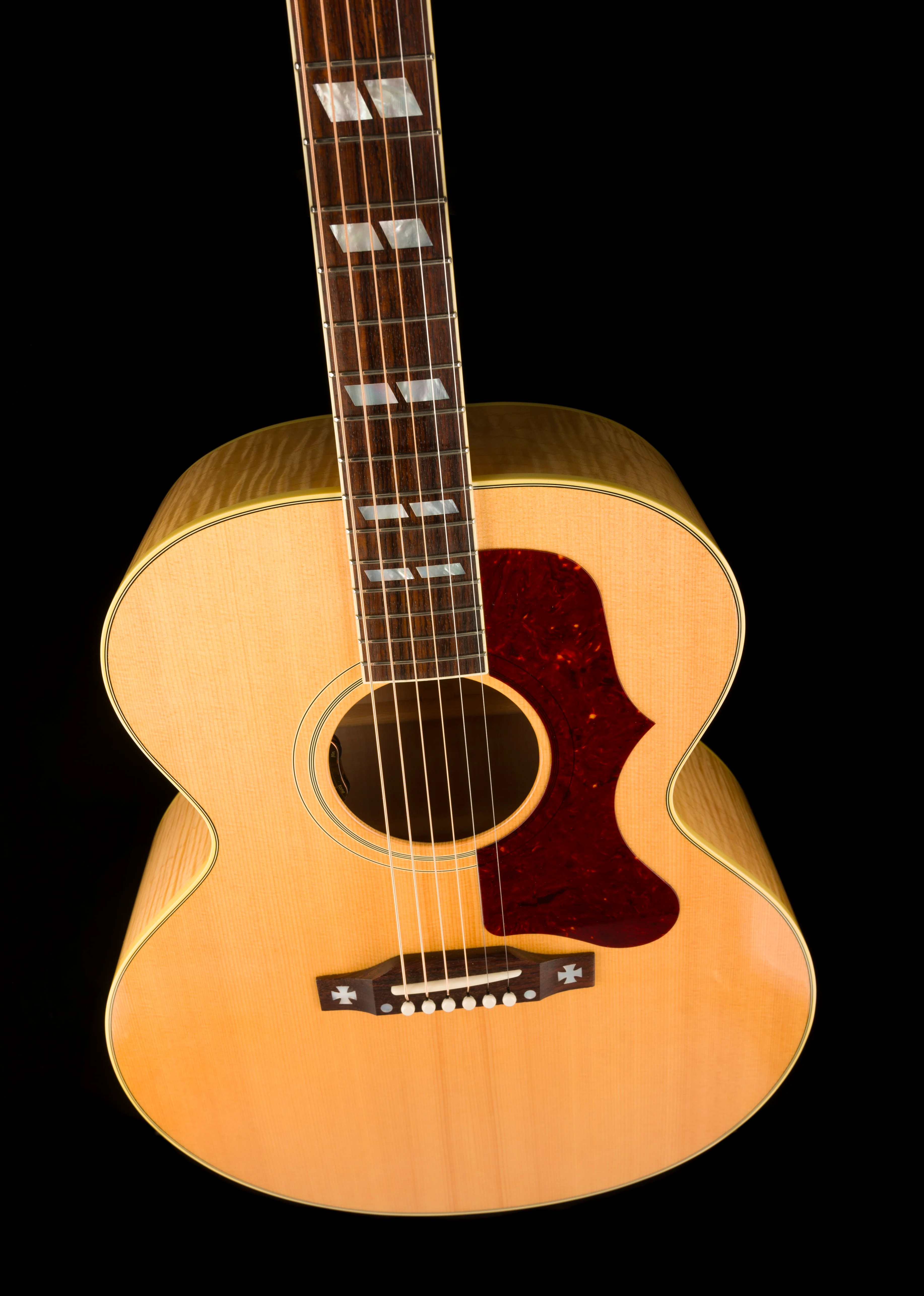 Pre Owned 2021 Gibson J-185 Antique Natural Acoustic Guitar With OHSC - Image 4