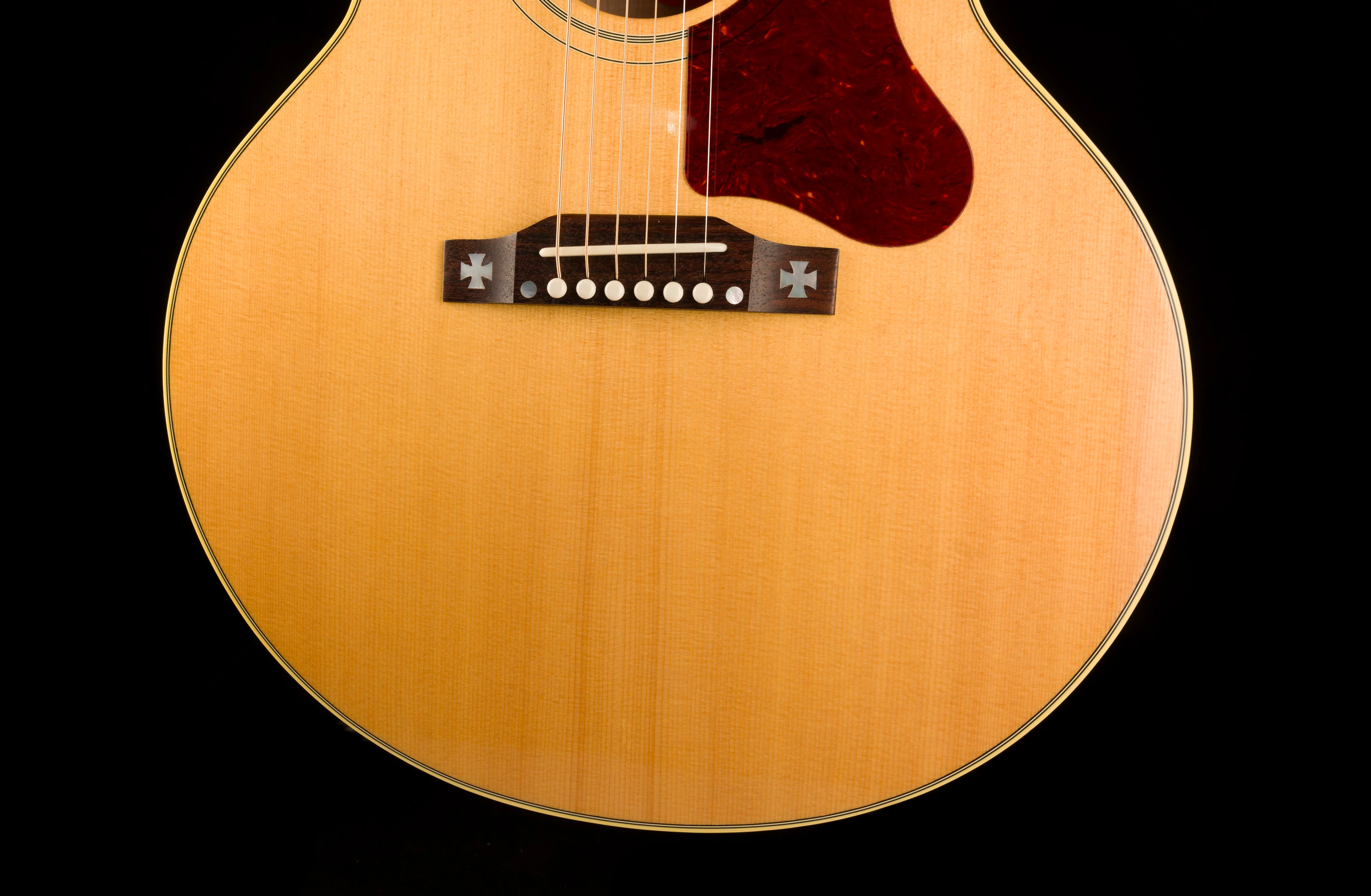 Pre Owned 2021 Gibson J-185 Antique Natural Acoustic Guitar With OHSC - Image 5