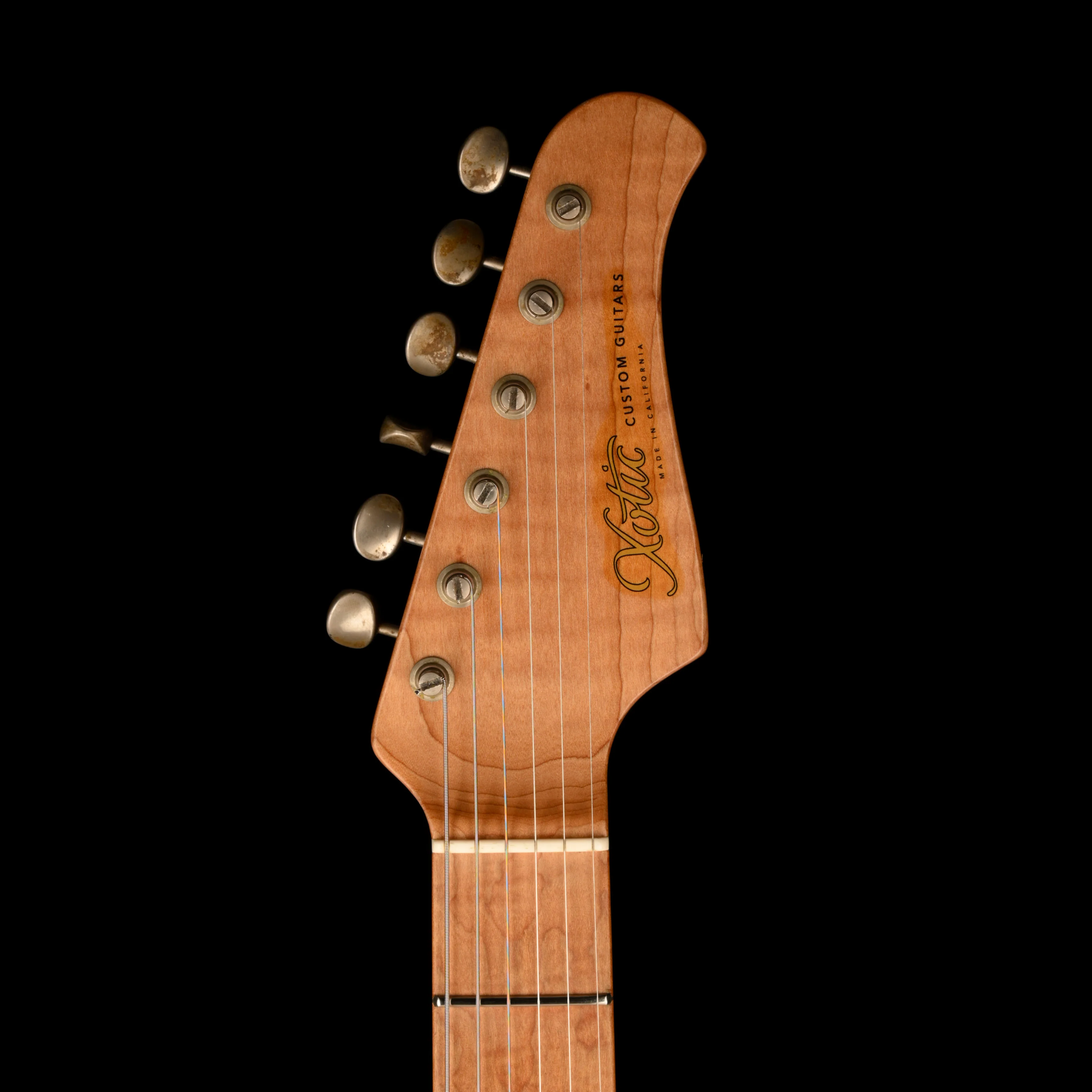 Pre Owned 2021 Xotic Guitars XSC-2 LPB Lake Placid Blue Over Sunburst Heavy Relic With Case - Image 8