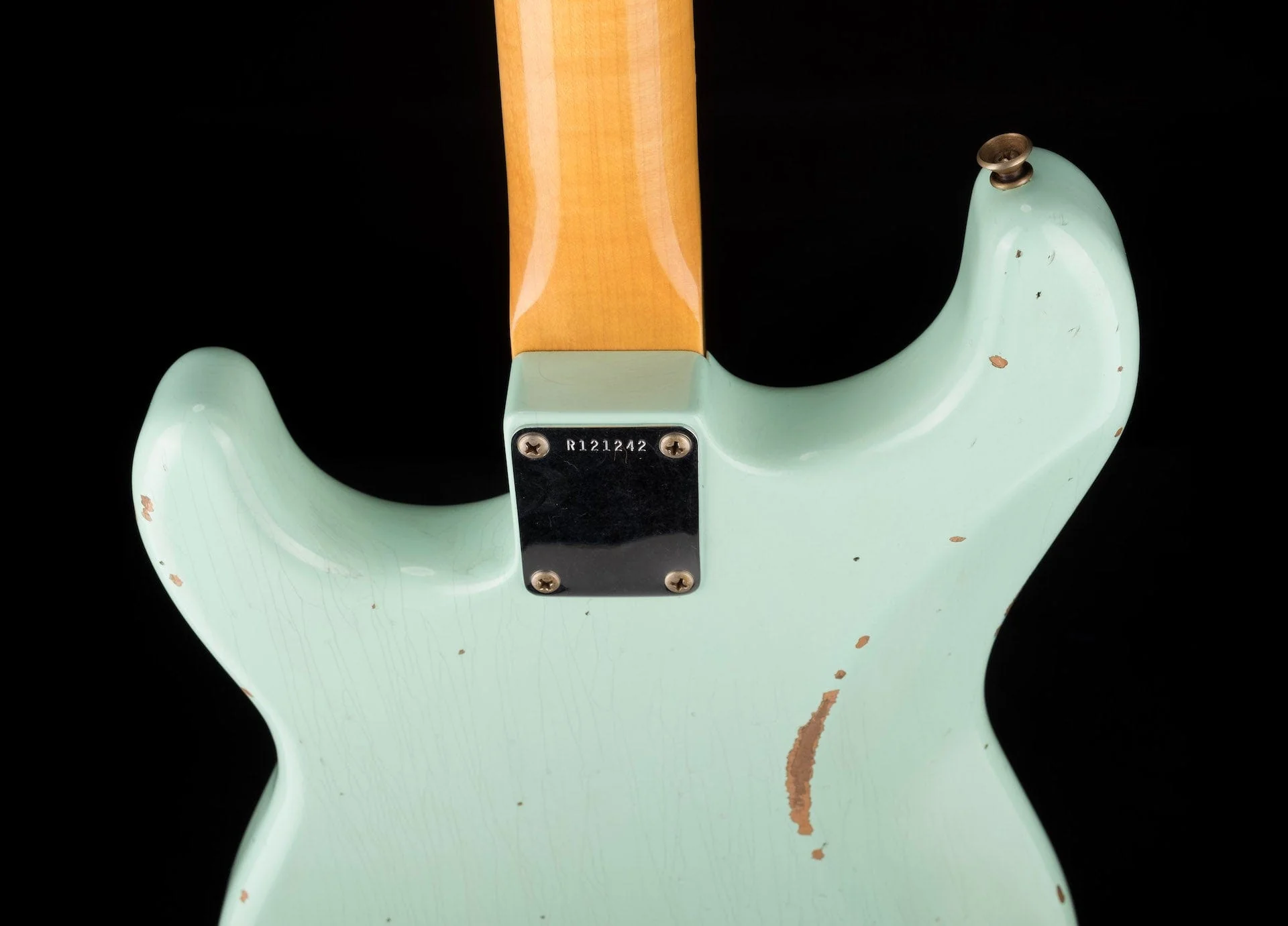Pre Owned 2022 Fender Custom Shop ‘62 Stratocaster Relic Faded Surf Green - Image 14