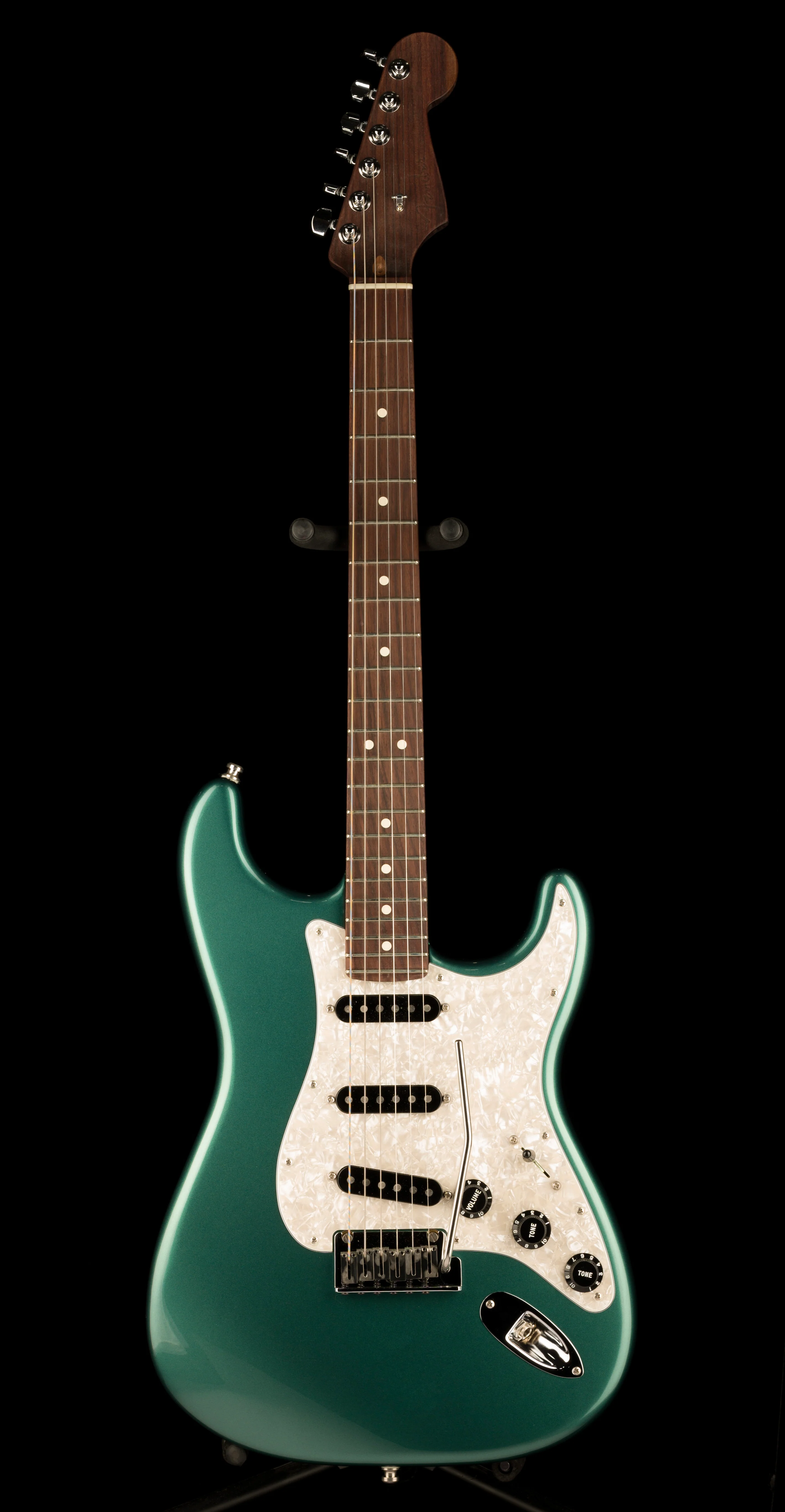 Pre Owned 2022 Fender Mod Shop Stratocaster Sherwood Green With OHSC - Image 2