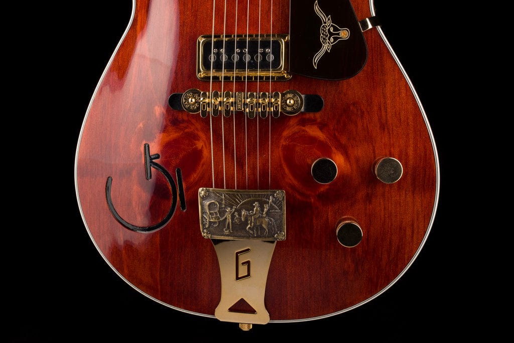 Pre-Owned 2022 Gretsch Custom Shop Masterbuilt Stephen Stern G6130CS '55 Round Up Knotty Pine Brazilian Rosewood with OHSC - Image 5