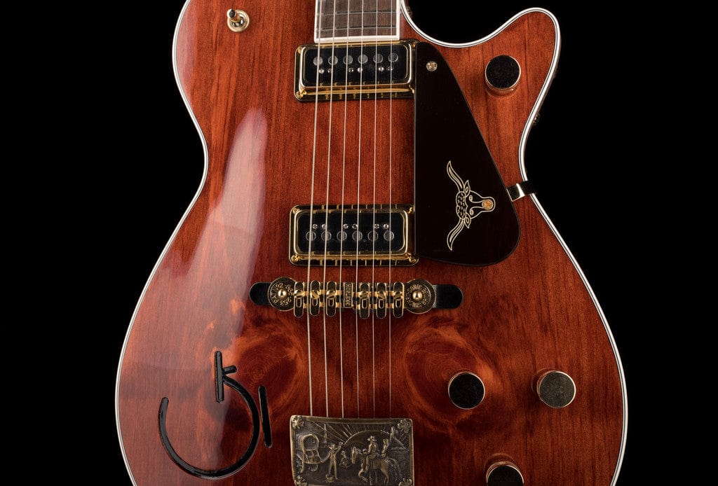 Pre-Owned 2022 Gretsch Custom Shop Masterbuilt Stephen Stern G6130CS '55 Round Up Knotty Pine Brazilian Rosewood with OHSC - Image 6