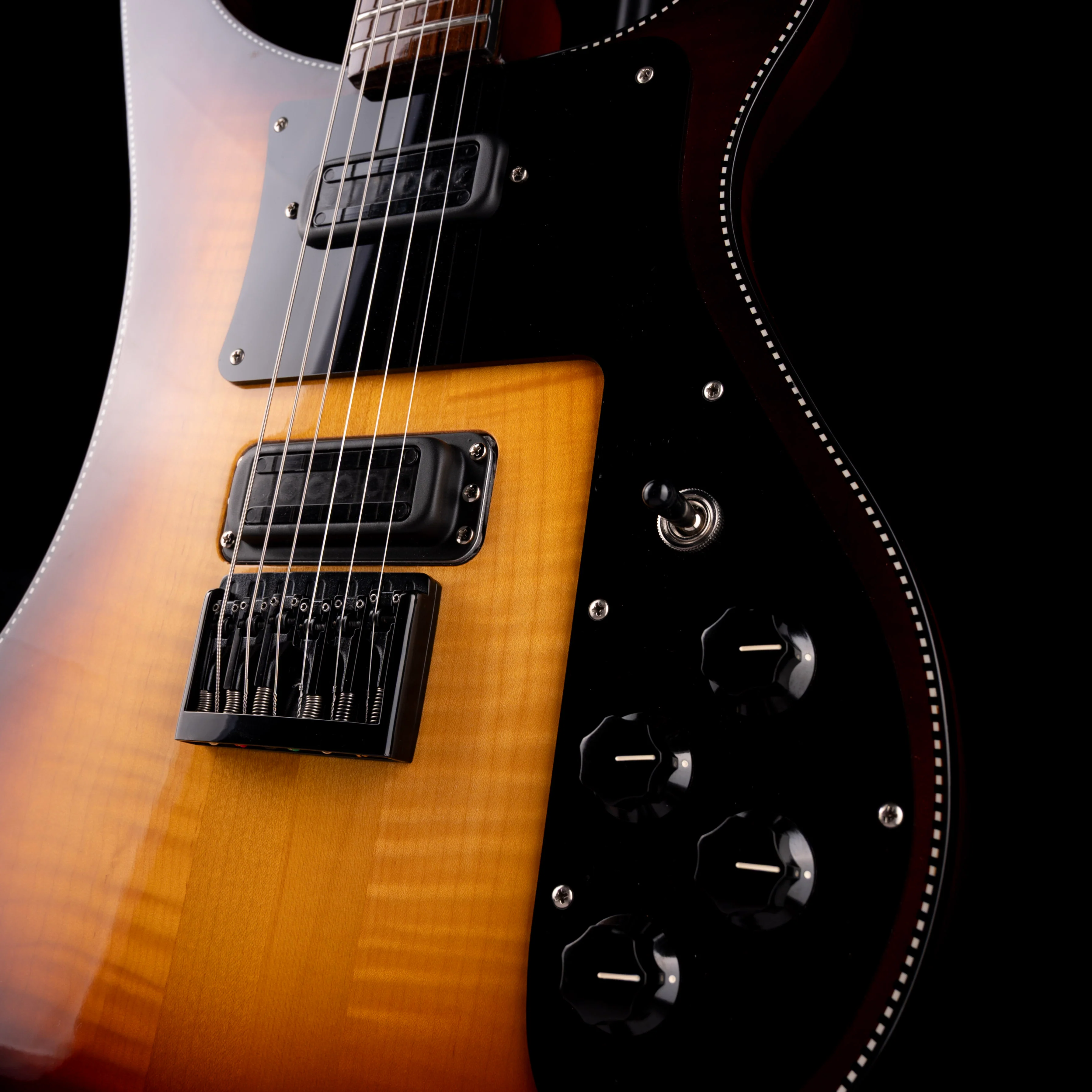 Pre Owned 2022 Rickenbacker Limited Edition 90th Anniversary 480XC TBG TobaccoGlo Guitar With OHSC - Serial # 22 012767 - Image 5