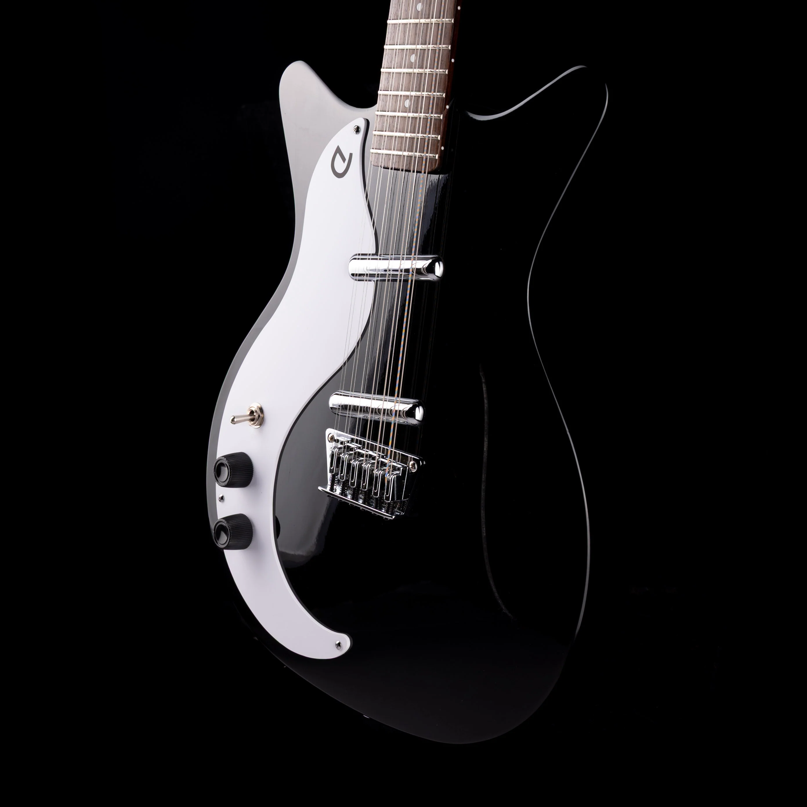Pre Owned 2023 Danelectro '59 12-String Left-Handed Black With Gig Bag - Image 6