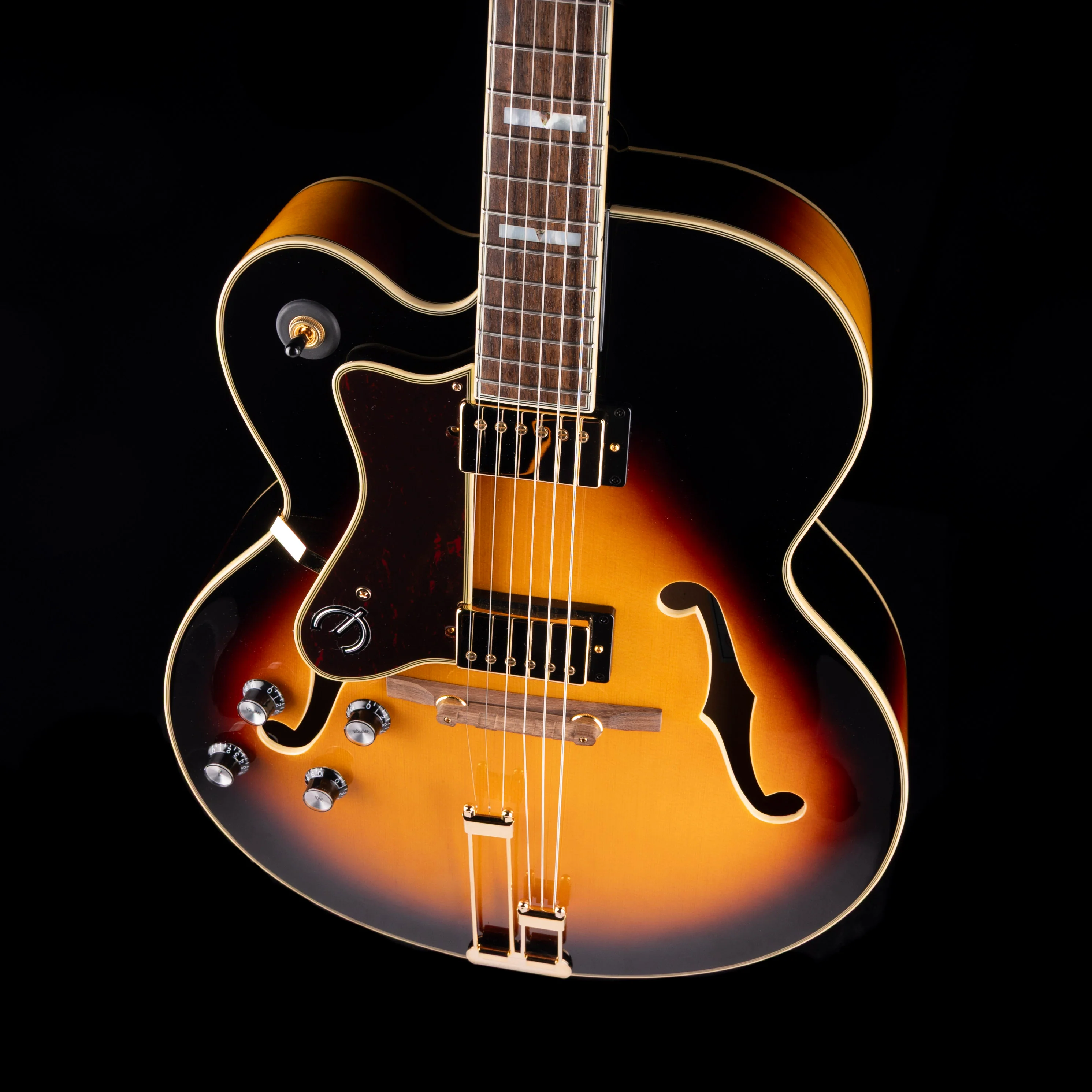 Pre-Owned 2023 Epiphone Broadway Left-Handed Sunburst With Case - Image 3