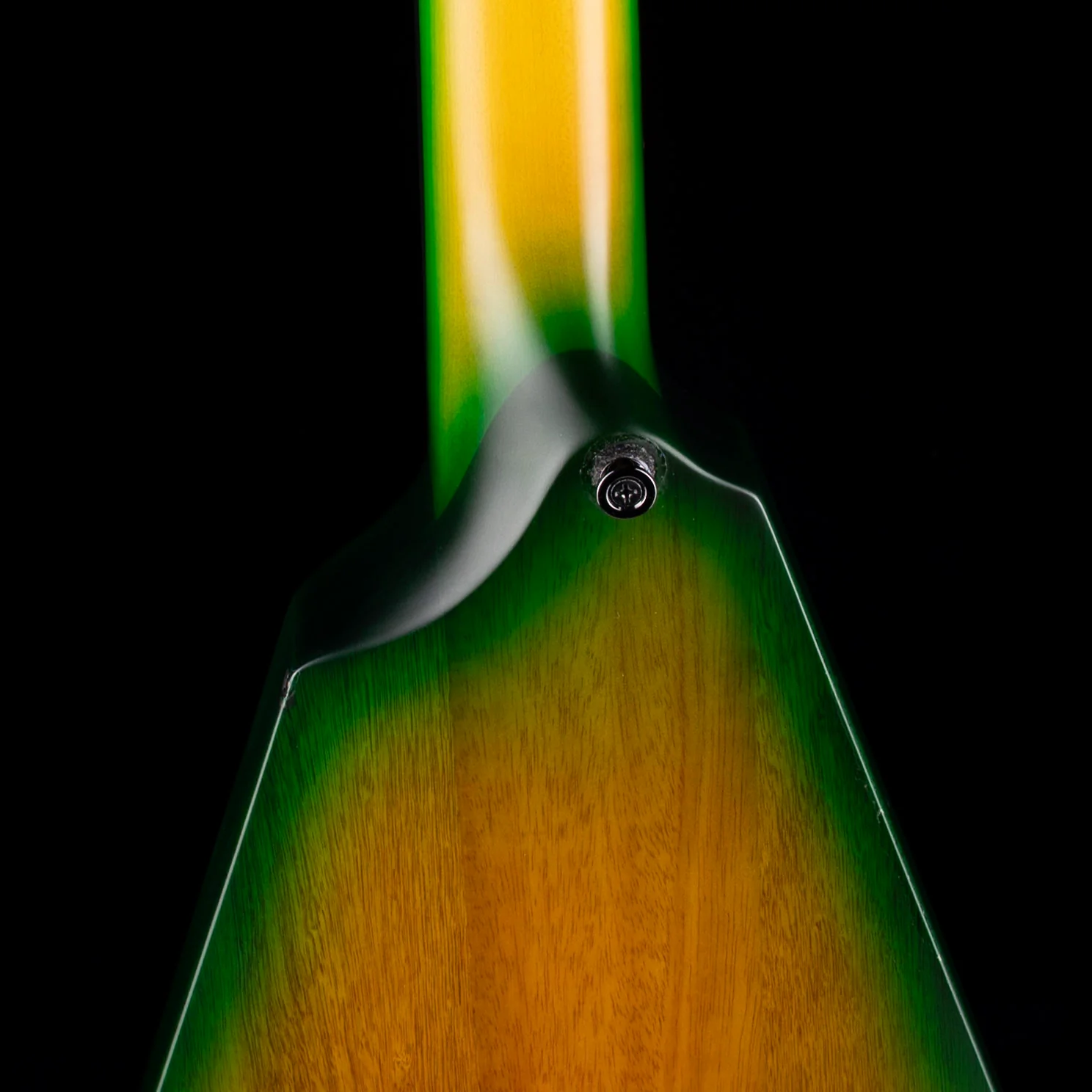 Pre Owned 2023 Solar Guitars V2.6LB Flame Lime Burst Matte Electric Guitar With OHSC - Image 10