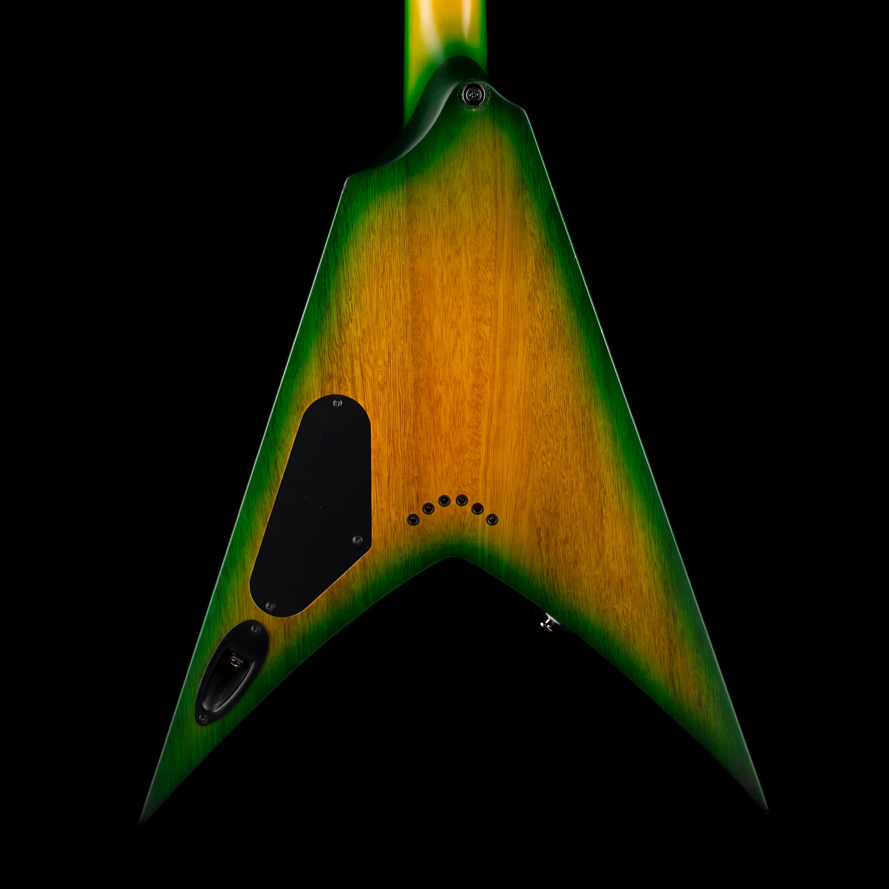 Pre Owned 2023 Solar Guitars V2.6LB Flame Lime Burst Matte Electric Guitar With OHSC - Image 8