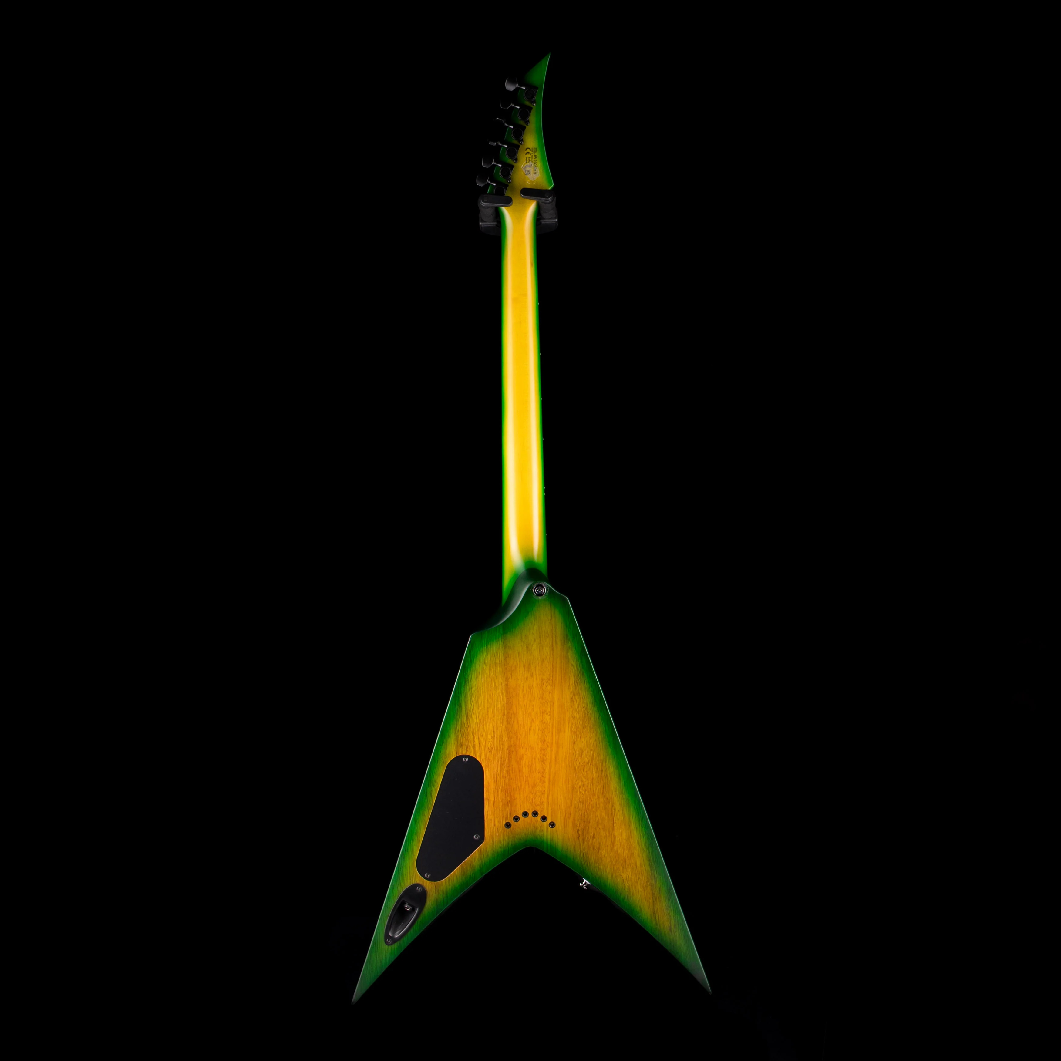 Pre Owned 2023 Solar Guitars V2.6LB Flame Lime Burst Matte Electric Guitar With OHSC - Image 9