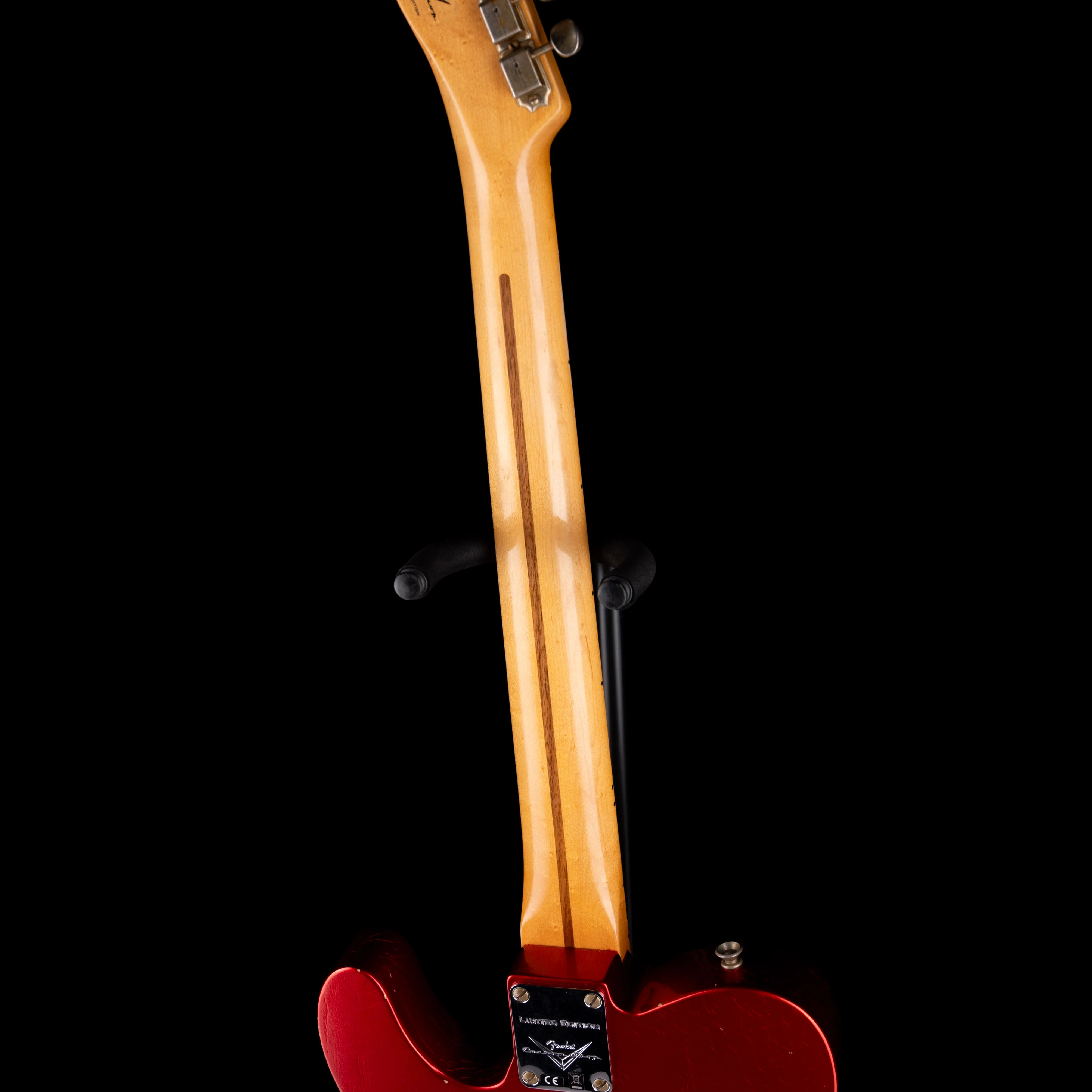 Pre Owned 2024 Fender Custom Shop Limited Edition Red Hot Esquire Thinline Relic Super-faded Candy Apple Red With OHSC - Image 11