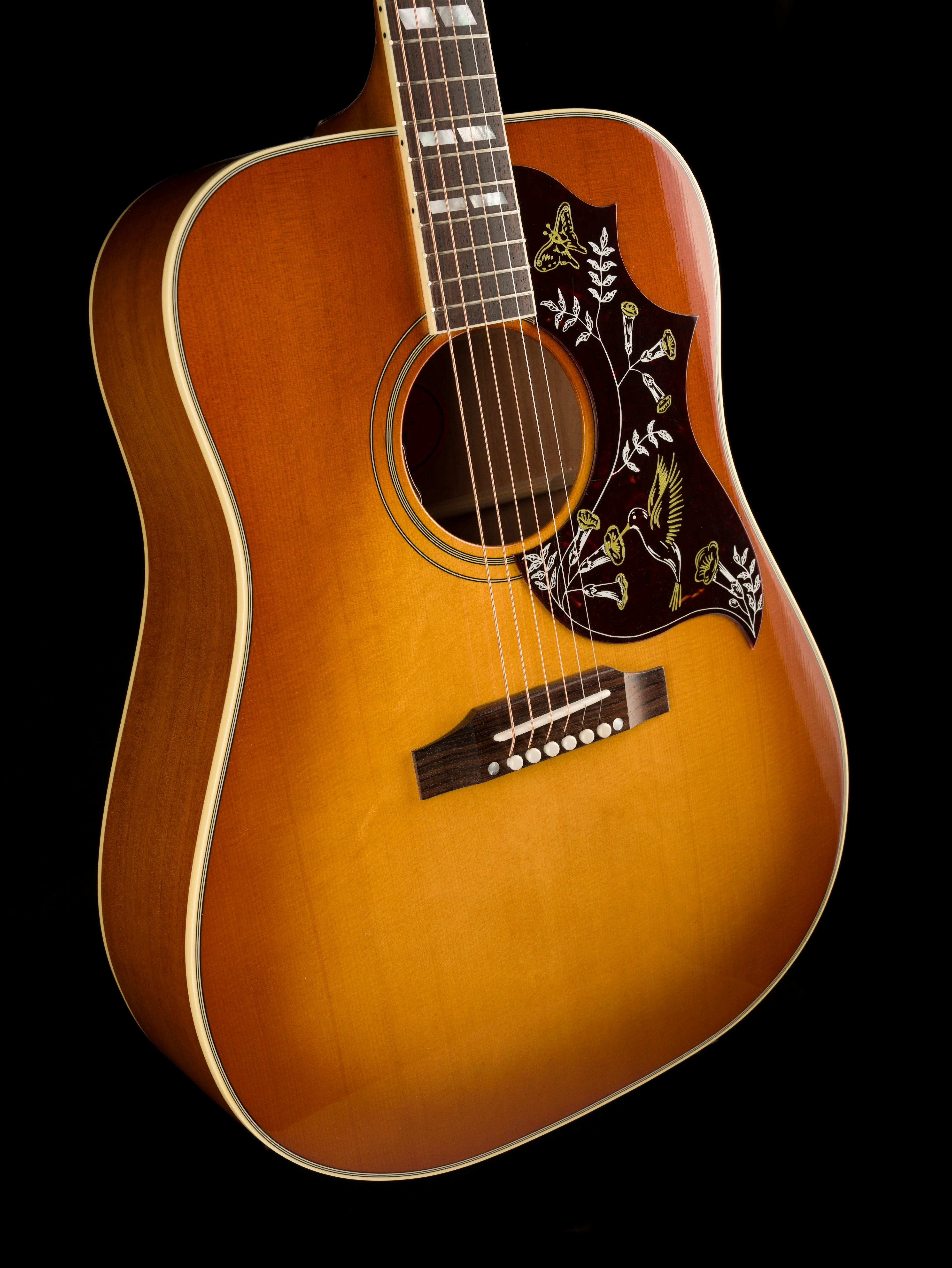 Pre Owned 2024 Gibson Hummingbird Original Heritage Cherry Sunburst Acoustic Electric Guitar With OHSC - Image 10