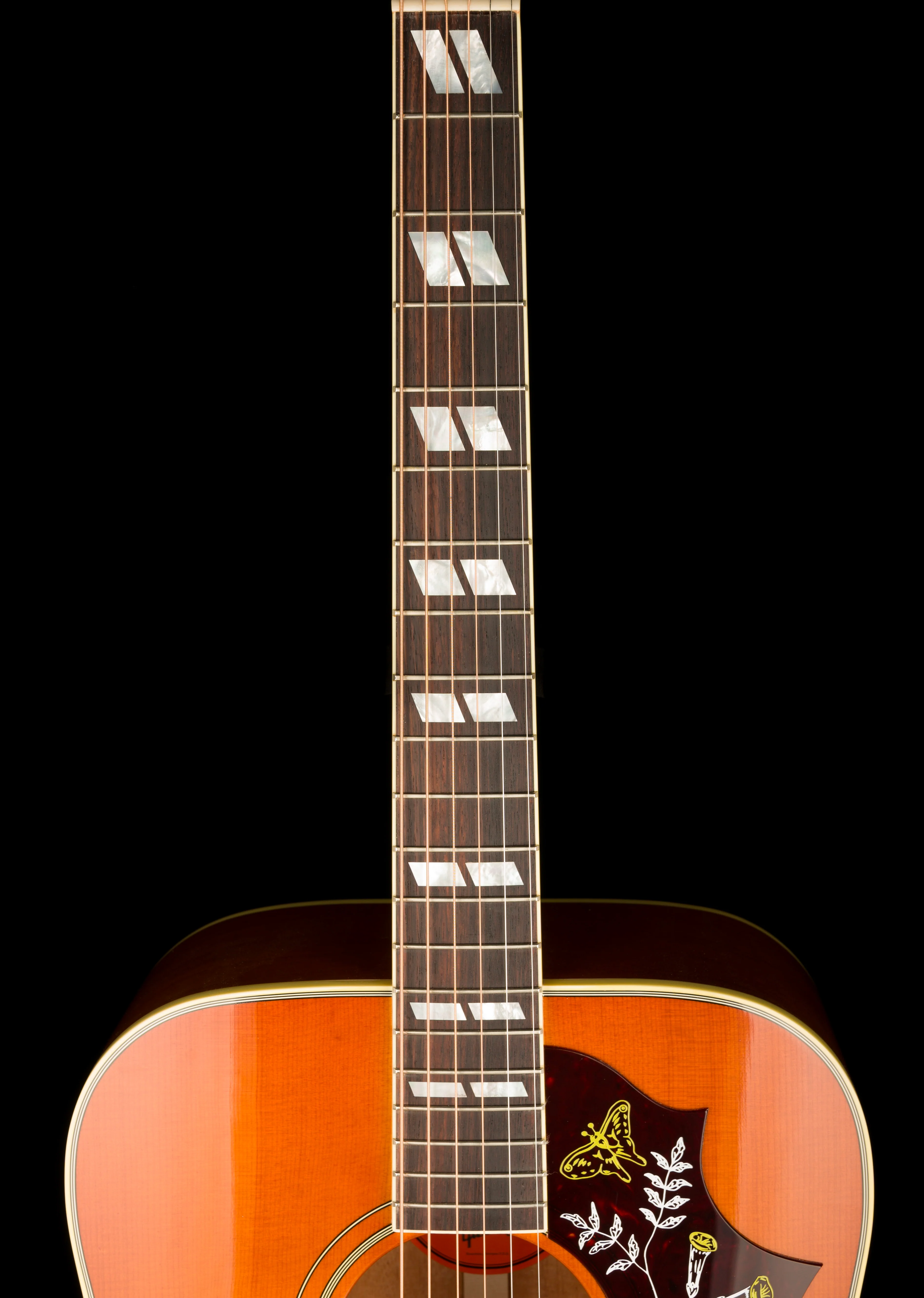 Pre Owned 2024 Gibson Hummingbird Original Heritage Cherry Sunburst Acoustic Electric Guitar With OHSC - Image 12