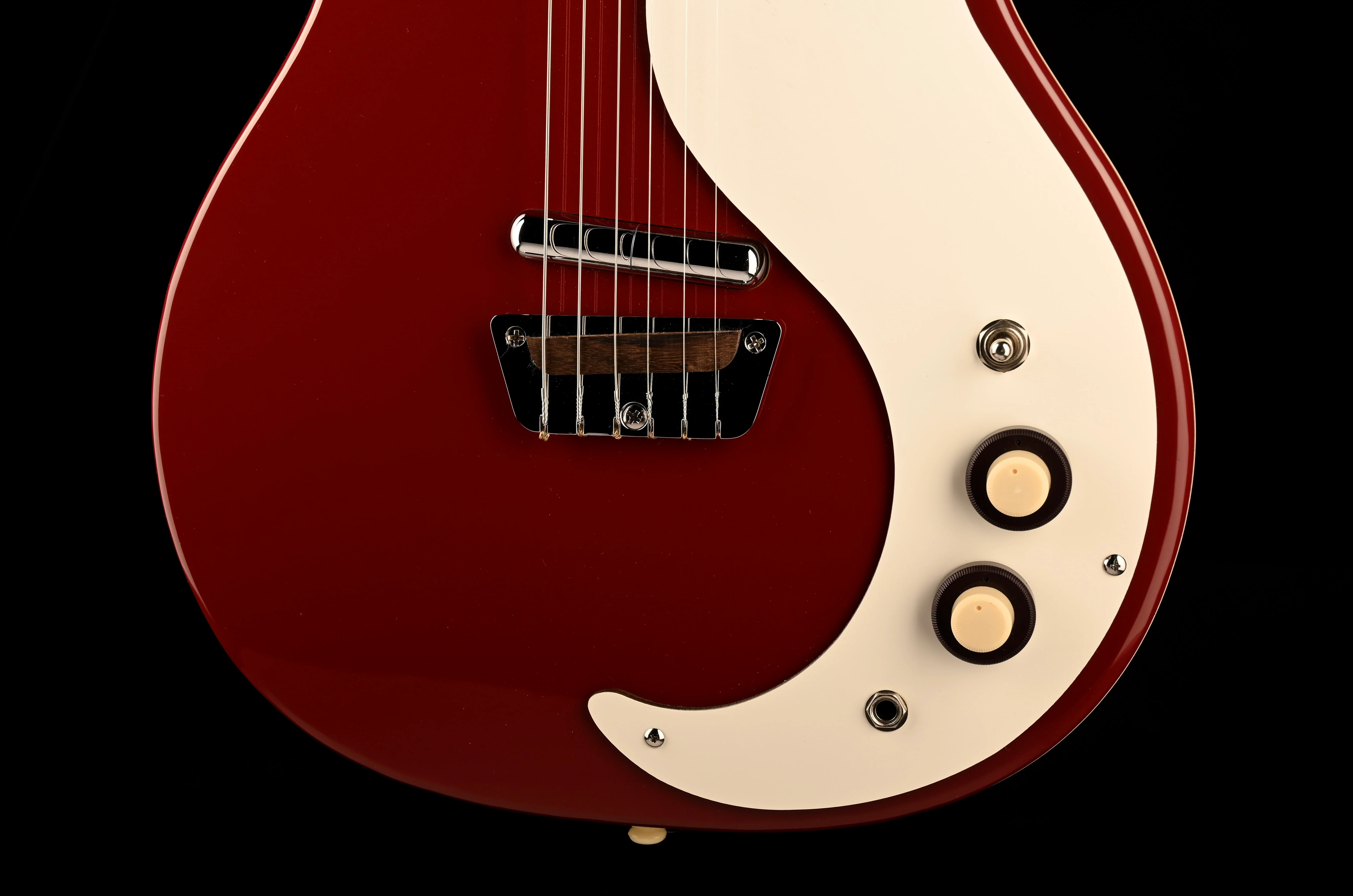 Pre Owned 90s Danelectro DC59 "Jimmy Page" Model Red Made In Korea With Gig Bag - Image 5