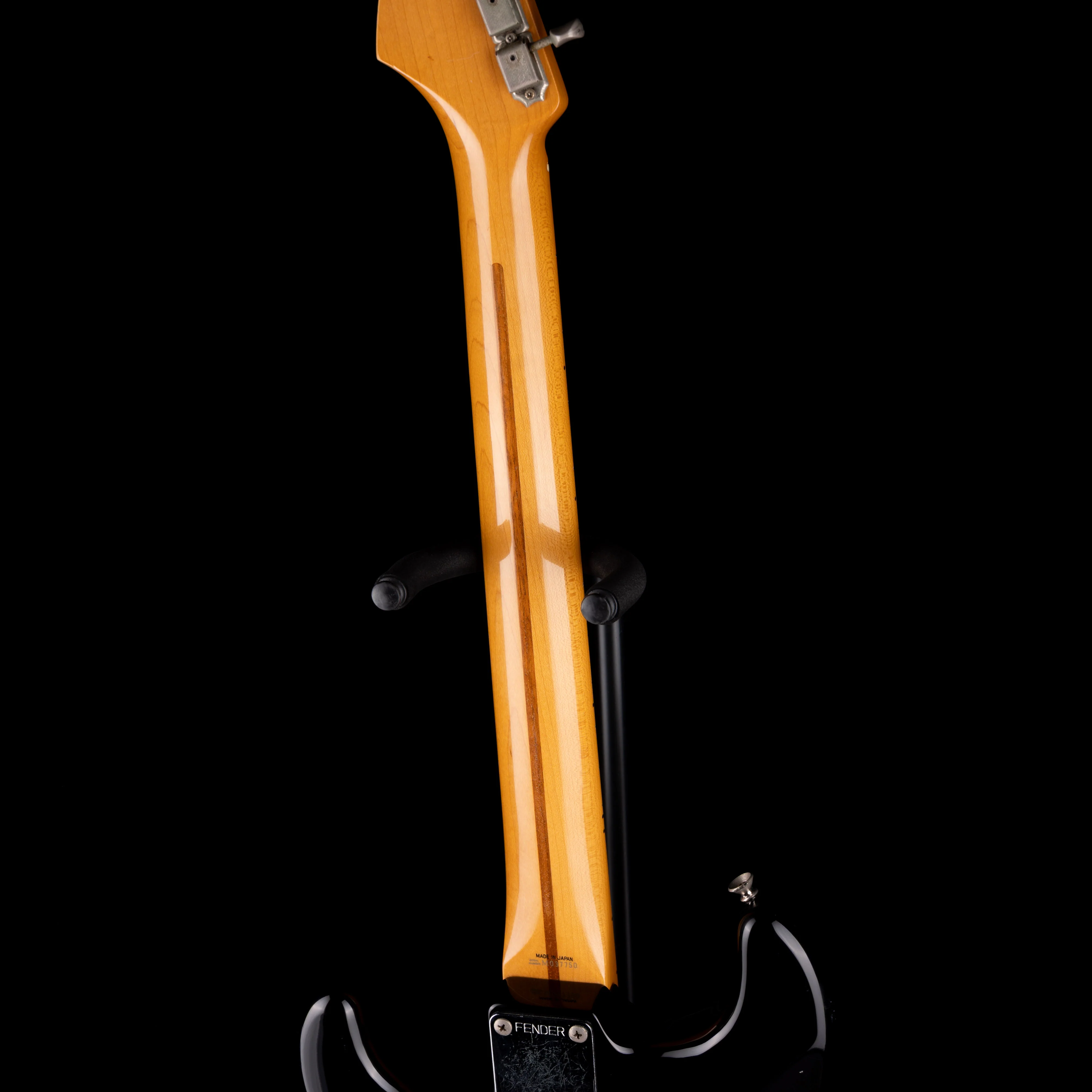 Pre Owned '90s Fender Made in Japan 1957 Reissue Stratocaster Hardtail Black With Gig Bag - Image 11