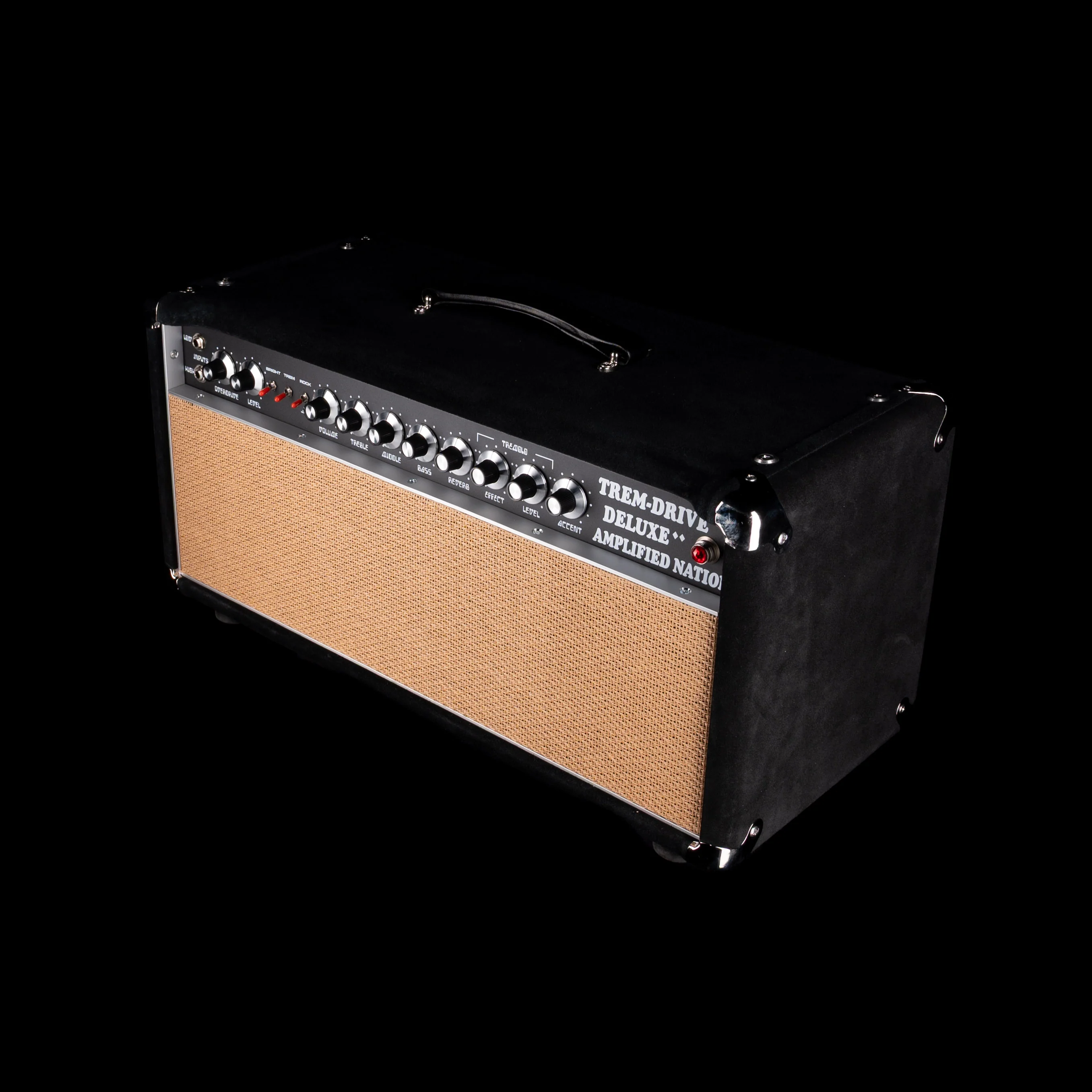 Pre-Owned Amplified Nation Trem-Drive Deluxe 50-Watt Guitar Amp Head - Black Suede - Image 3