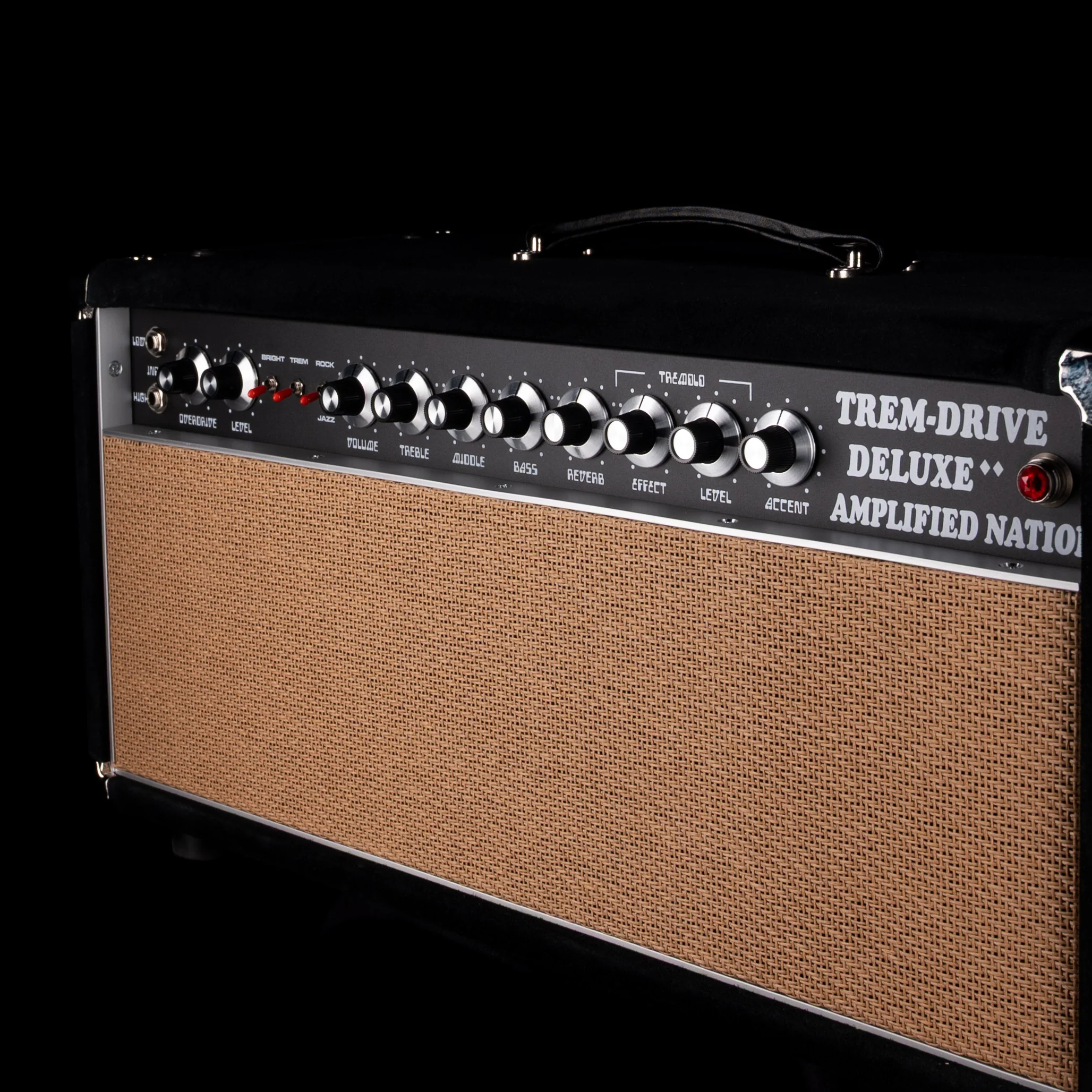 Pre-Owned Amplified Nation Trem-Drive Deluxe 50-Watt Guitar Amp Head - Black Suede - Image 4