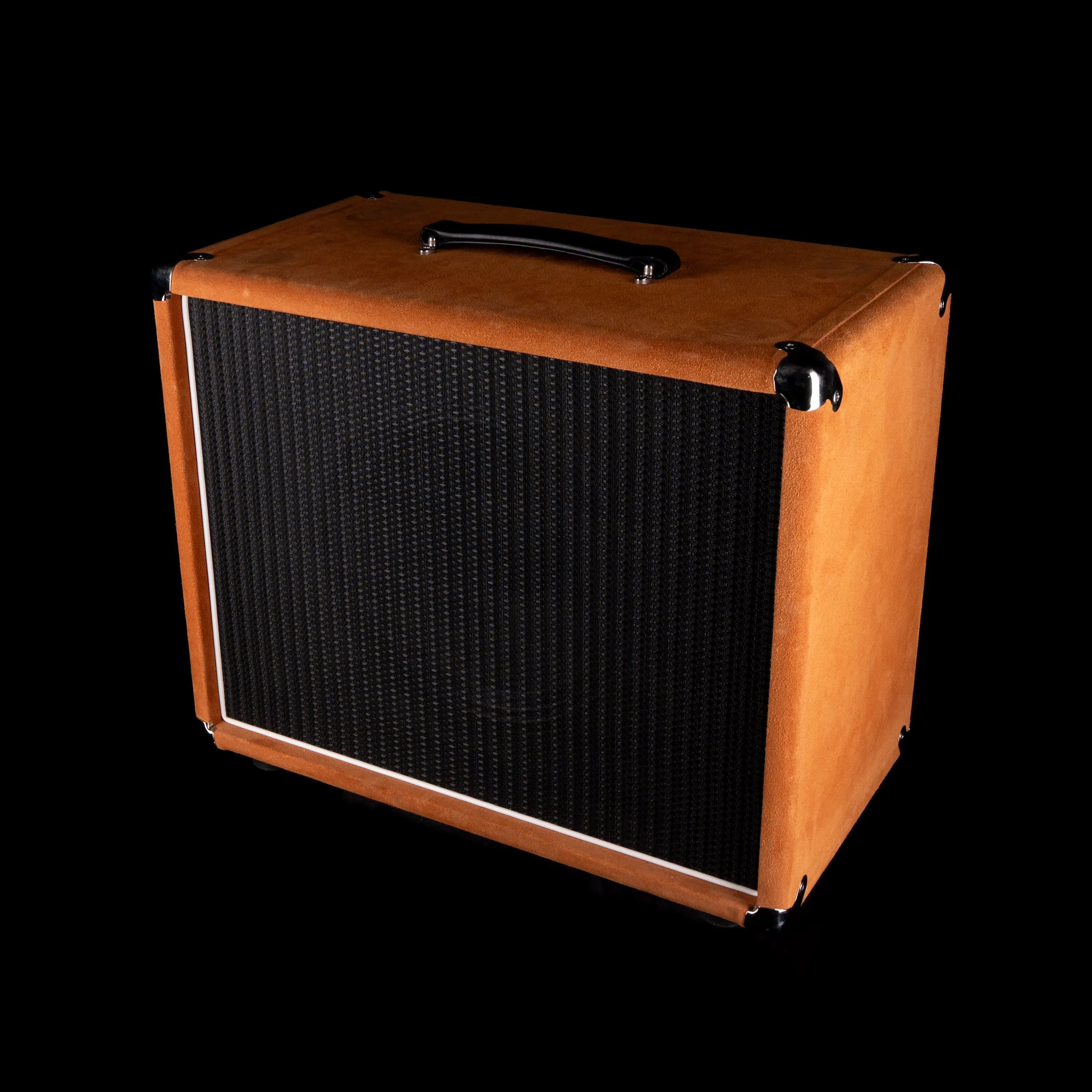 Pre-Owned '22 Amplified Nation Bombshell 50-Watt Guitar Amp Head And 112 15-ohm 65-watt Matching Cab - Golden Brown Suede Owned by Ben Harper - Image 12