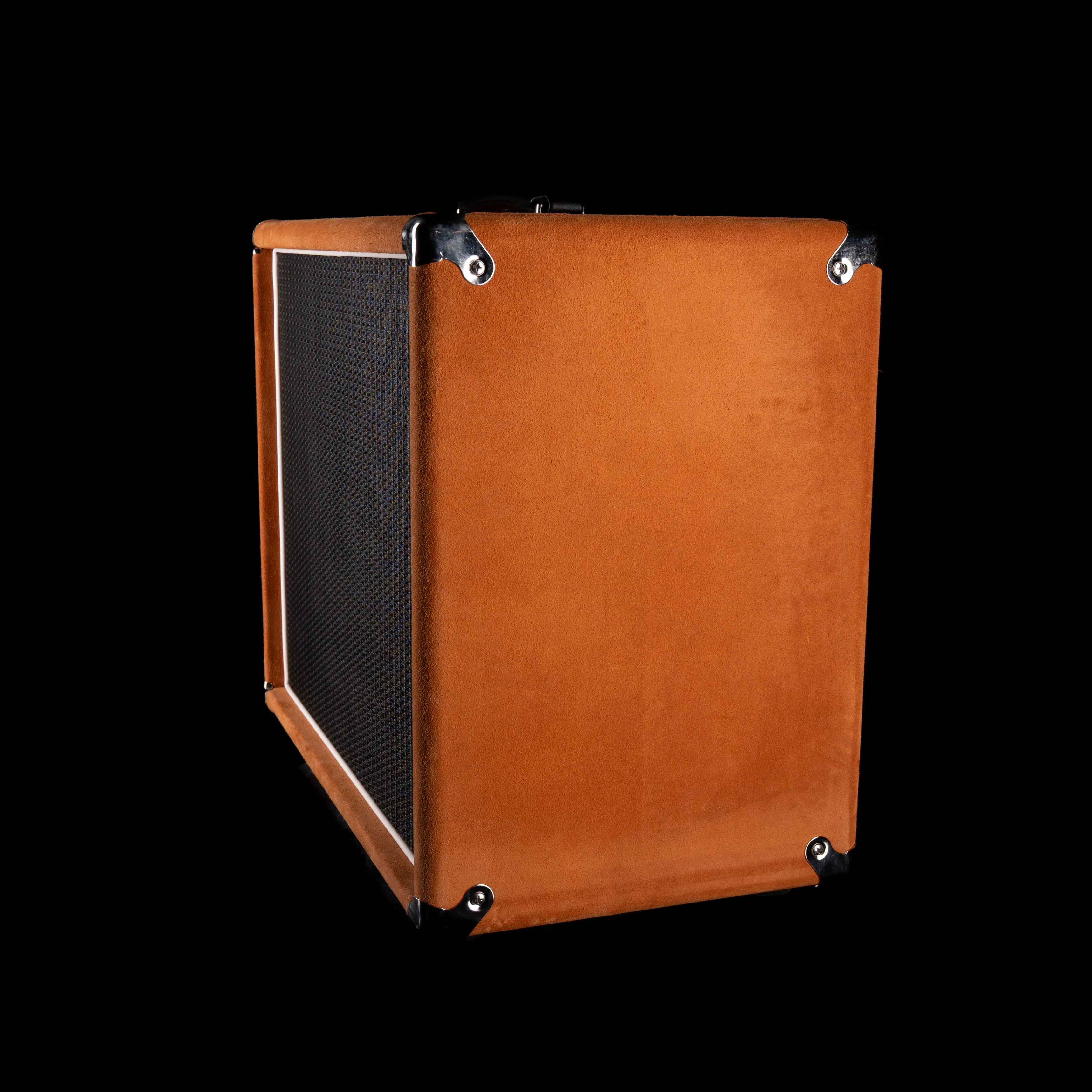 Pre-Owned '22 Amplified Nation Bombshell 50-Watt Guitar Amp Head And 112 15-ohm 65-watt Matching Cab - Golden Brown Suede Owned by Ben Harper - Image 13