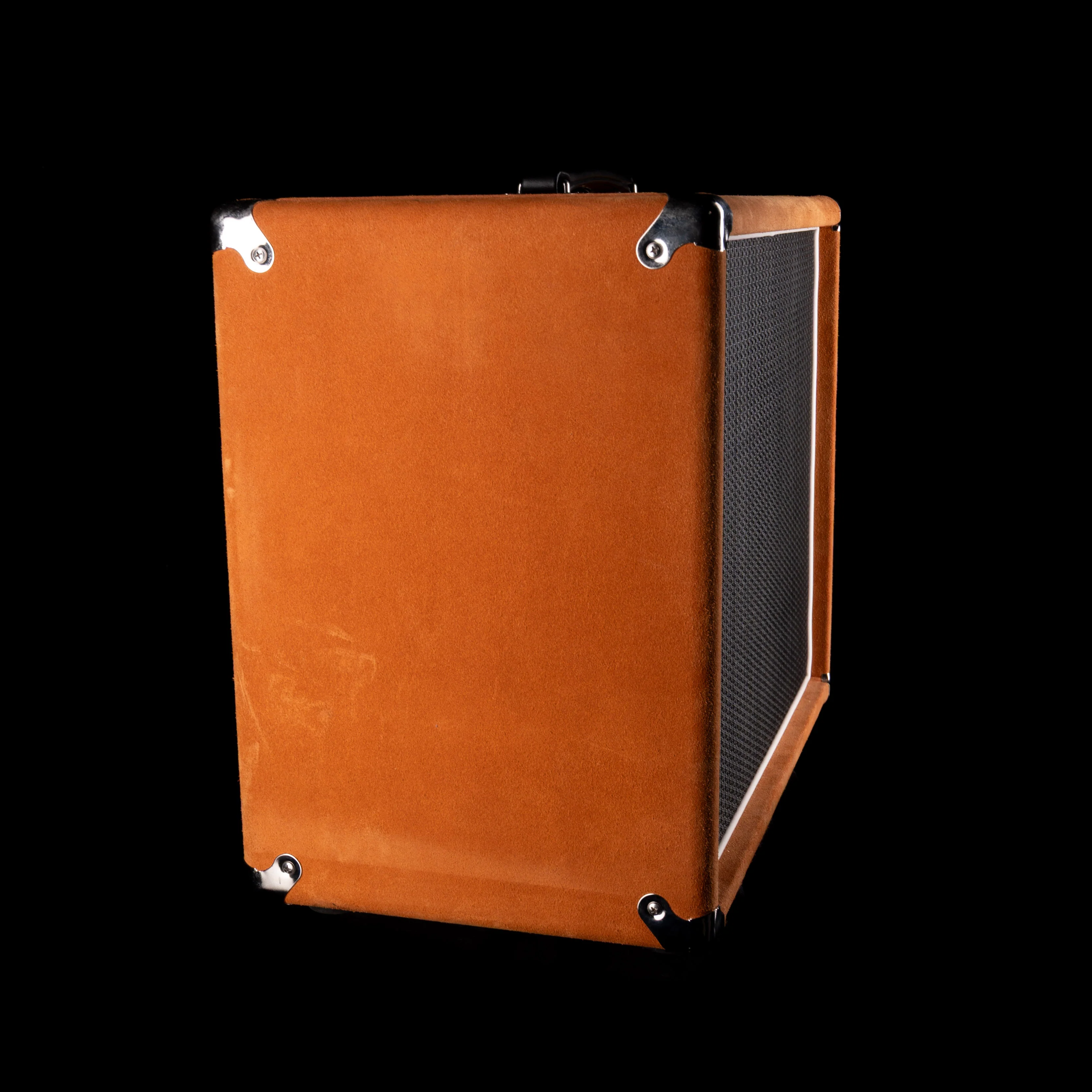 Pre-Owned '22 Amplified Nation Bombshell 50-Watt Guitar Amp Head And 112 15-ohm 65-watt Matching Cab - Golden Brown Suede Owned by Ben Harper - Image 14