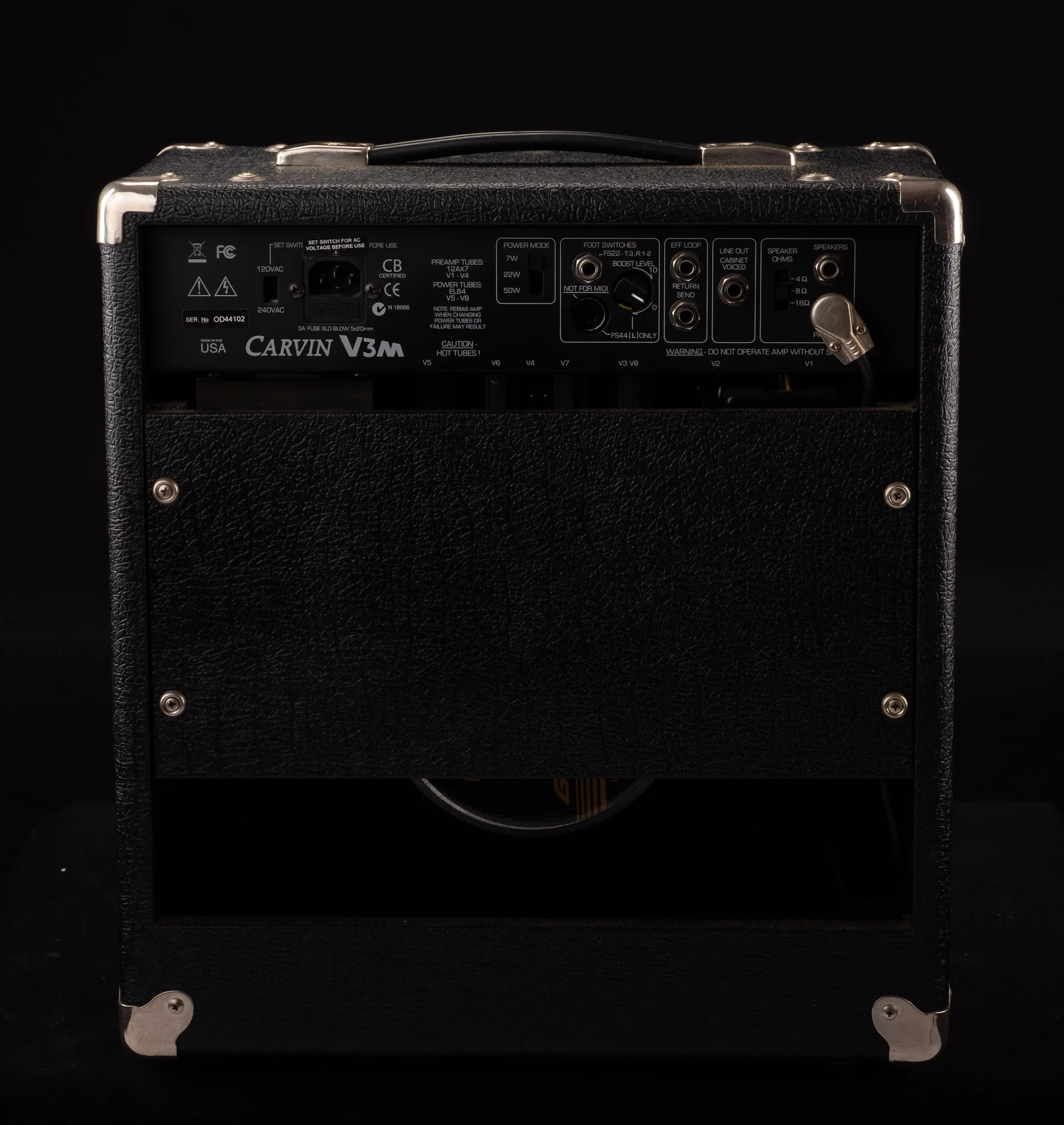 Pre Owned Carvin V3M Guitar Amp with Cover - Image 7