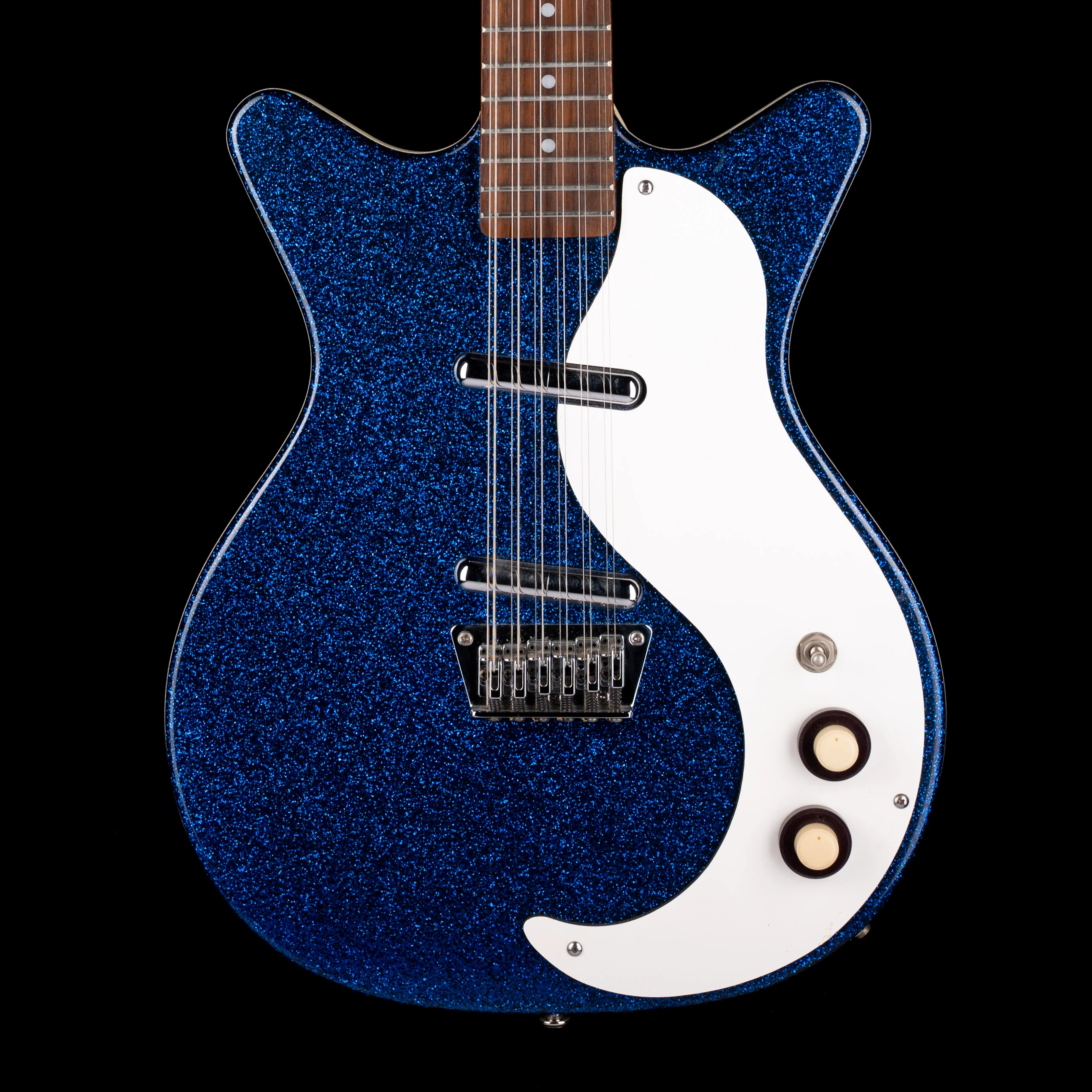 Pre Owned Danelectro DC 59M 12-String Electric Guitar Deep Blue Metalflake
