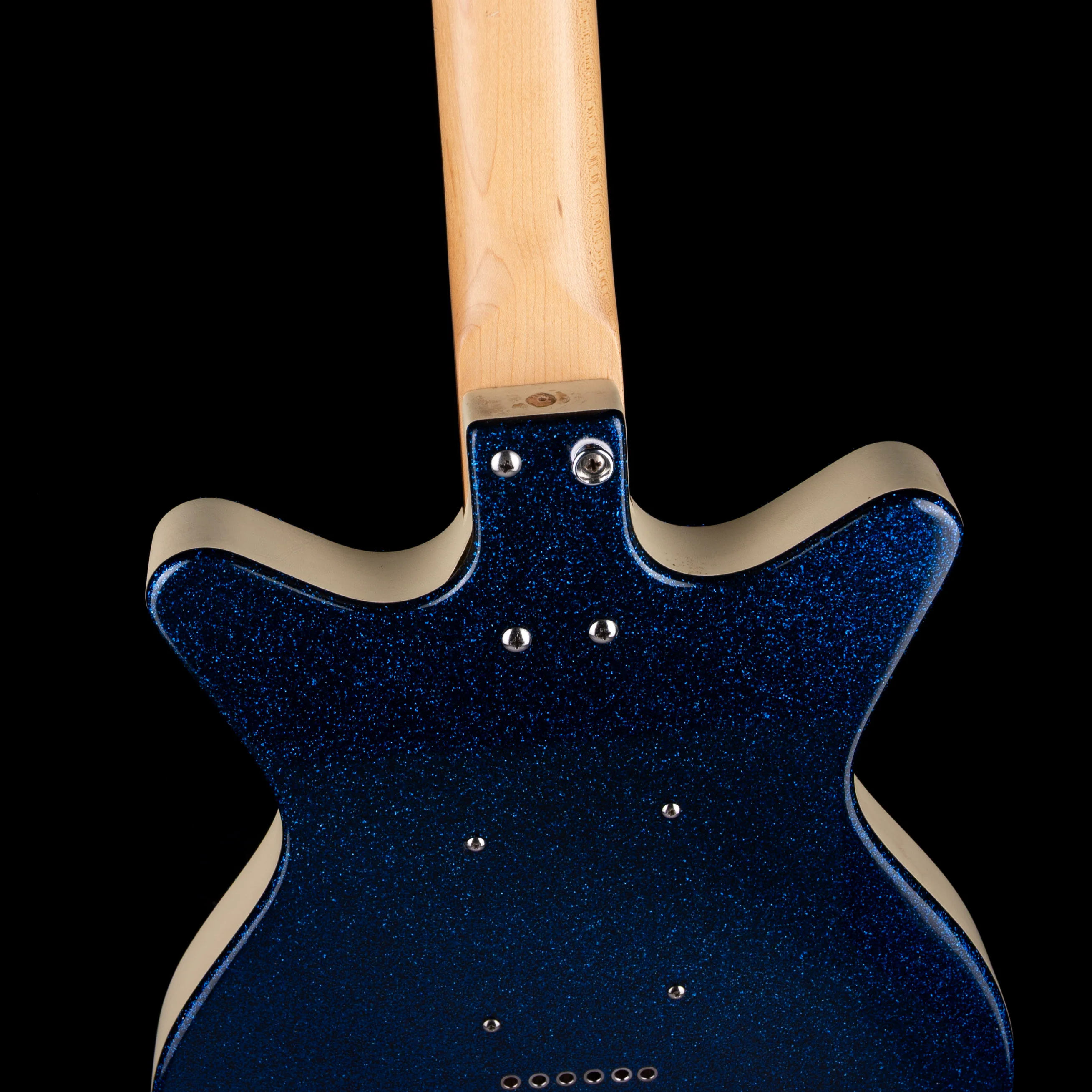 Pre Owned Danelectro DC 59M 12-String Electric Guitar Deep Blue Metalflake - Image 10