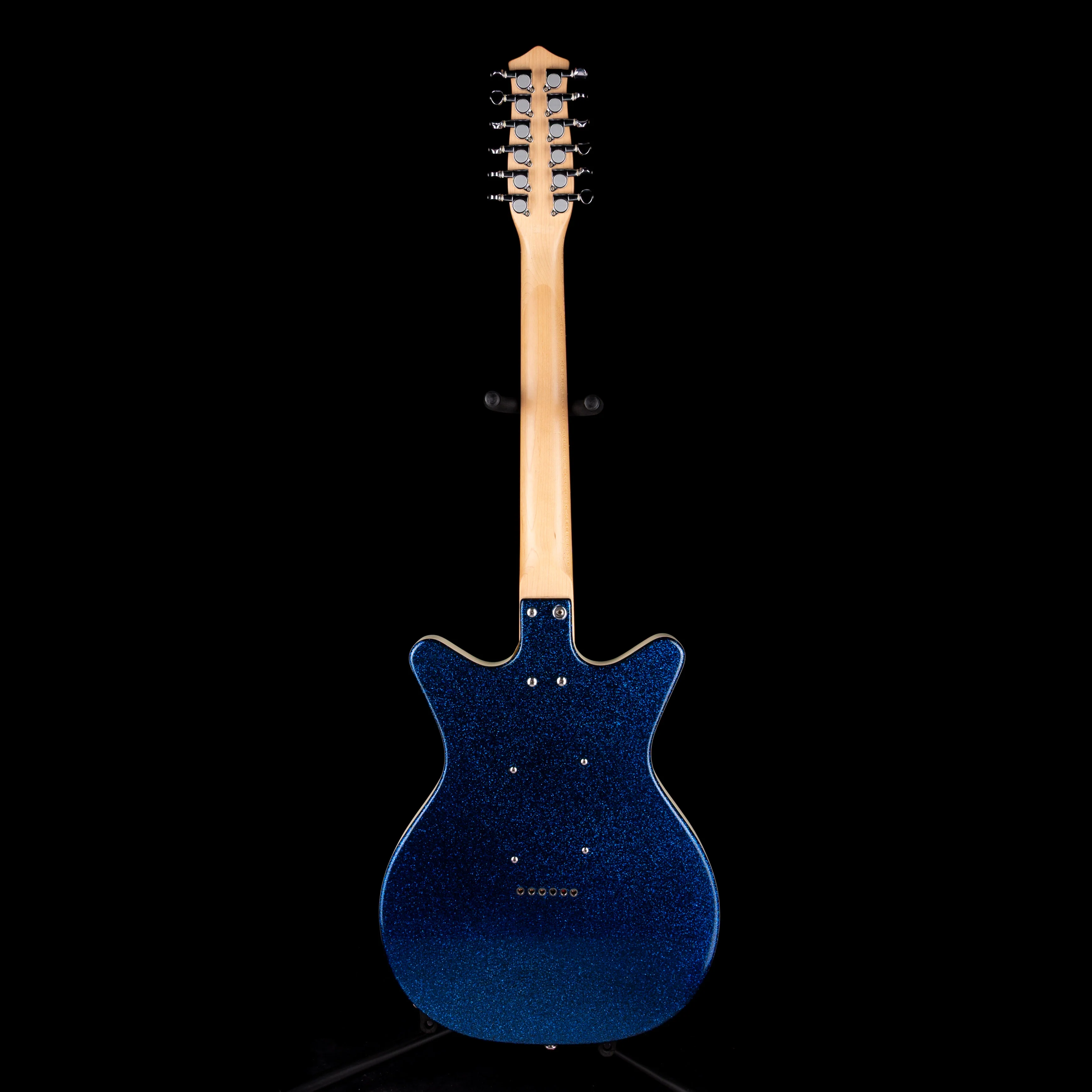 Pre Owned Danelectro DC 59M 12-String Electric Guitar Deep Blue Metalflake - Image 9