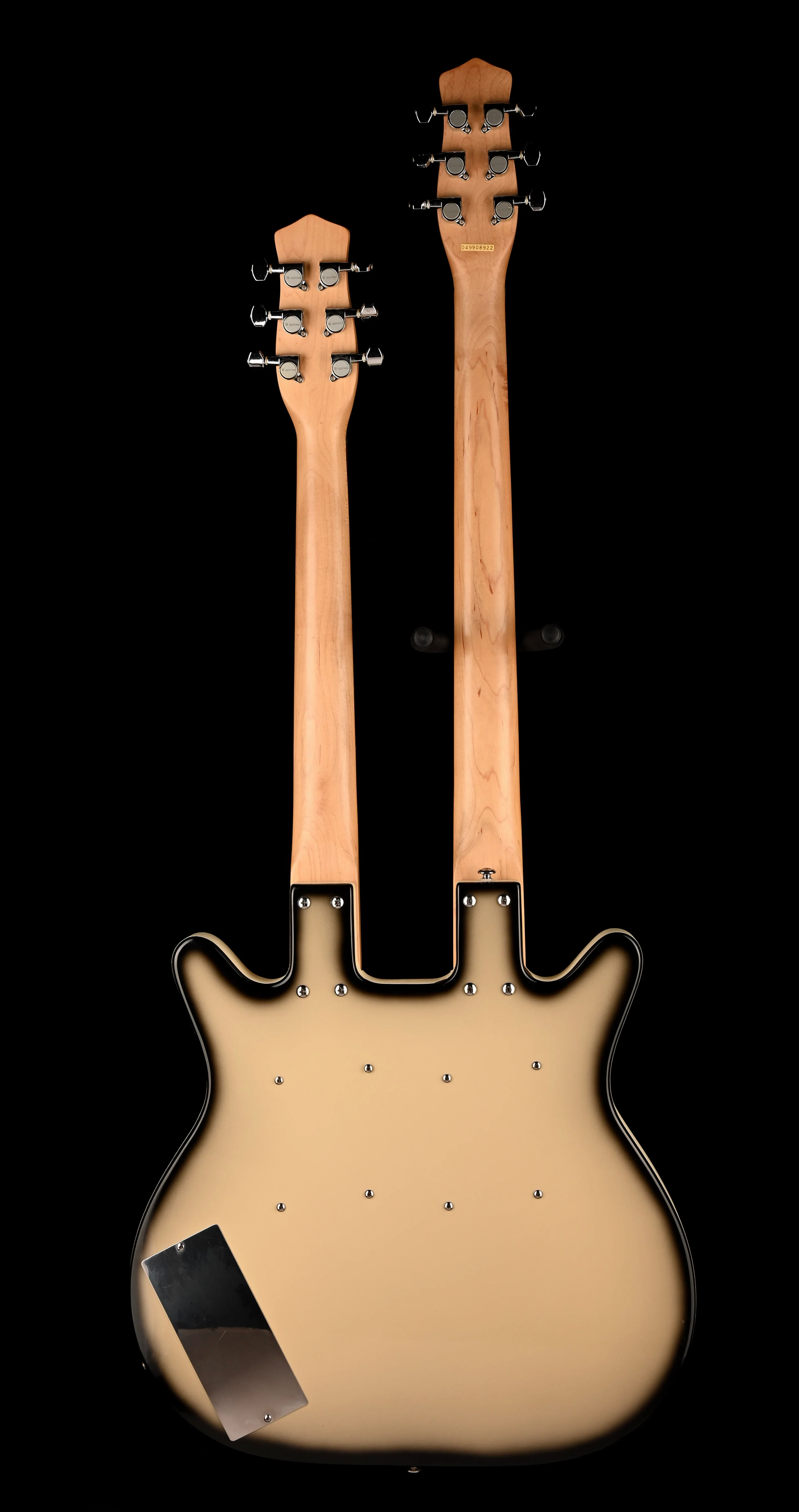 Pre Owned Danelectro Baritone/6-String Doubleneck Antigua With Gig Bag - Image 12