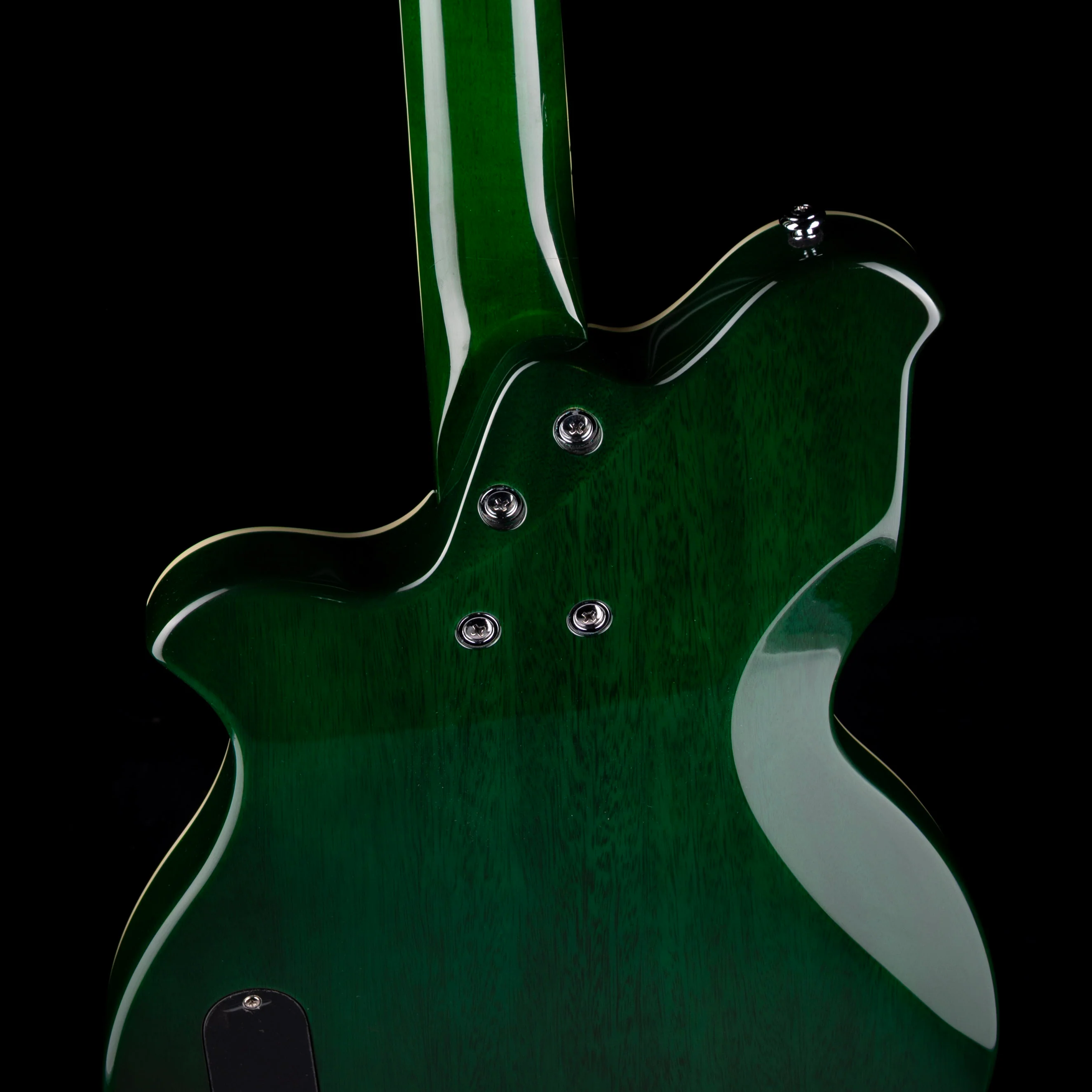 Pre Owned Eastwood Airline MAP Flame Maple Greenburst With Gig Bag - Image 12