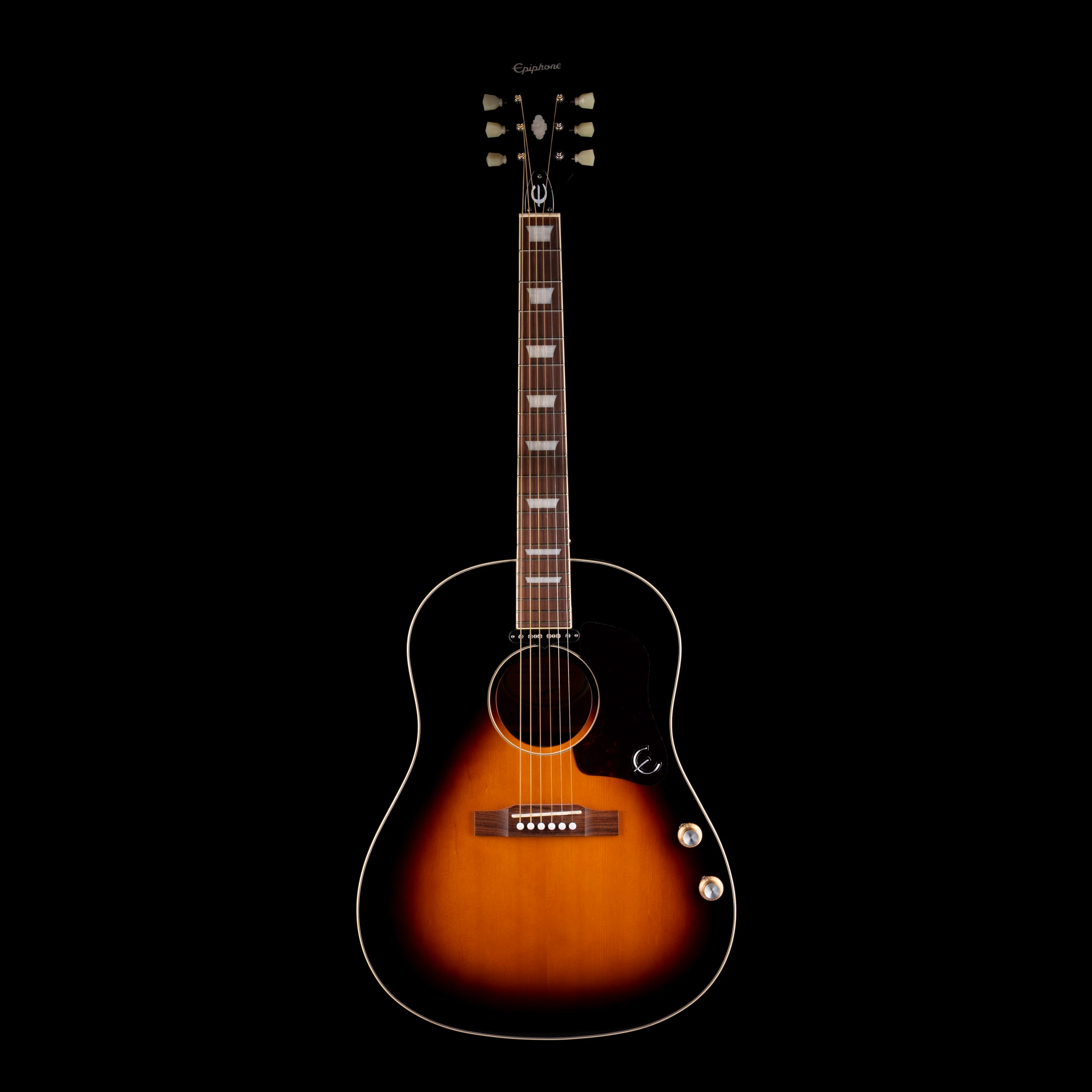 Pre Owned Epiphone EJ-160E Acoustic Electric Guitar With Gig Bag - Image 2