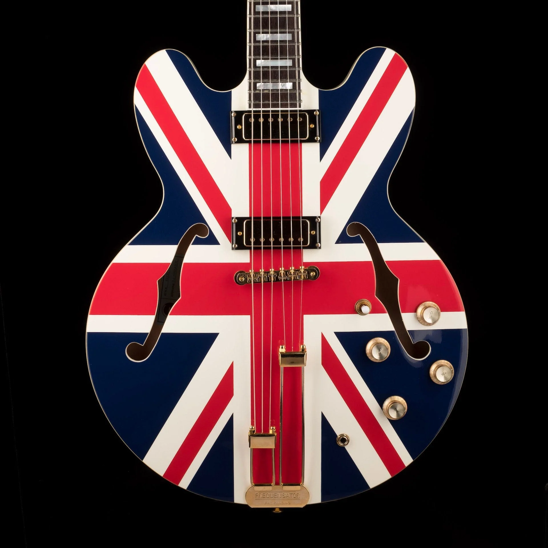 Pre Owned Epiphone Limited Edition Union Jack Sheraton with OHSC - Image 4