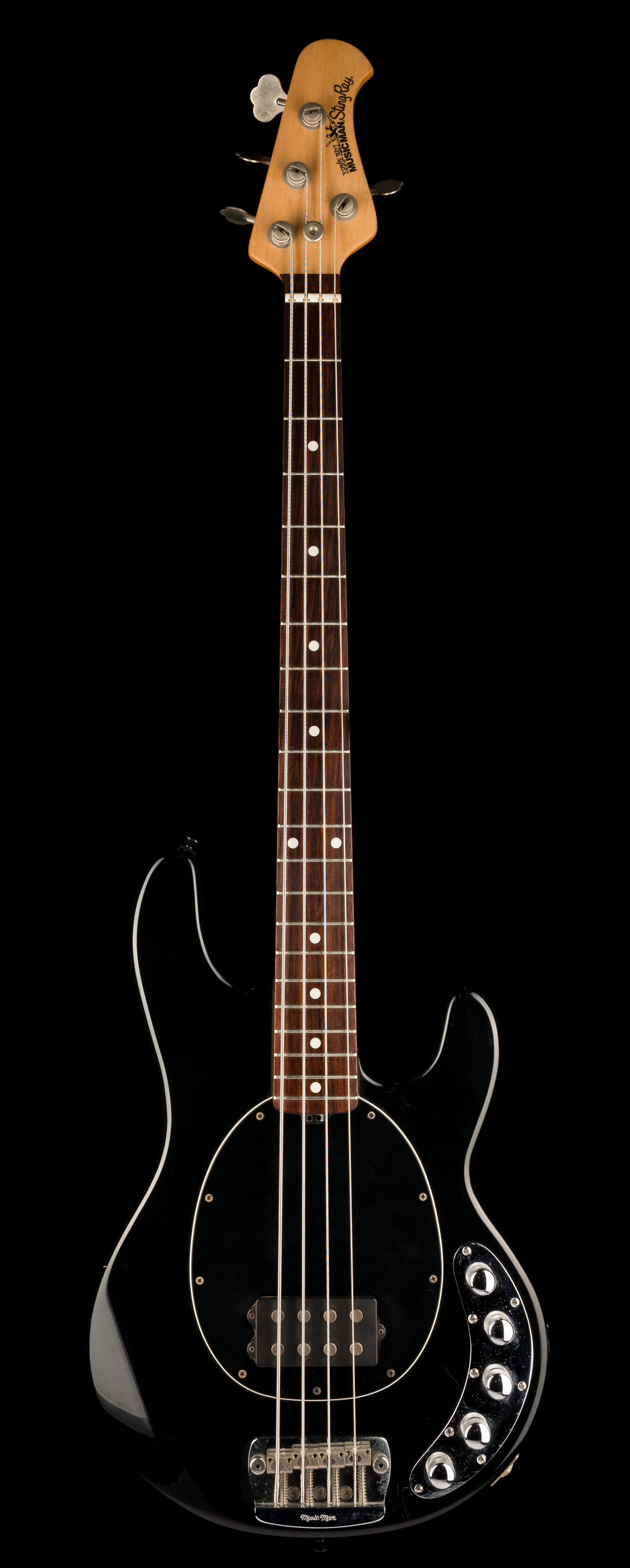 Pre Owned 2006 Ernie Ball Music Man StingRay 3-EQ H Piezo Black With OHSC - Image 2