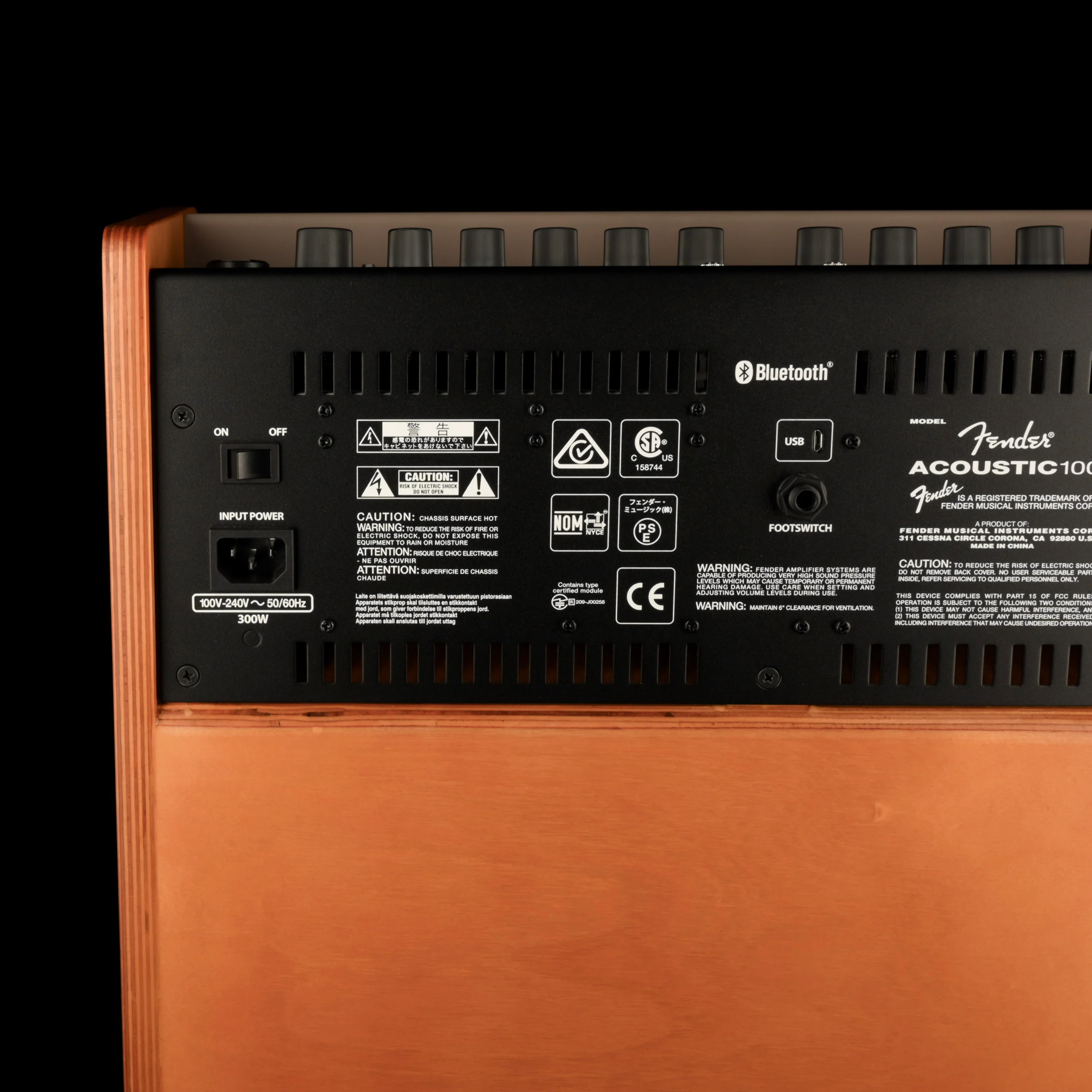 Pre Owned Fender Acoustic 100 Two Channel Acoustic Guitar Amp Combo - Image 9