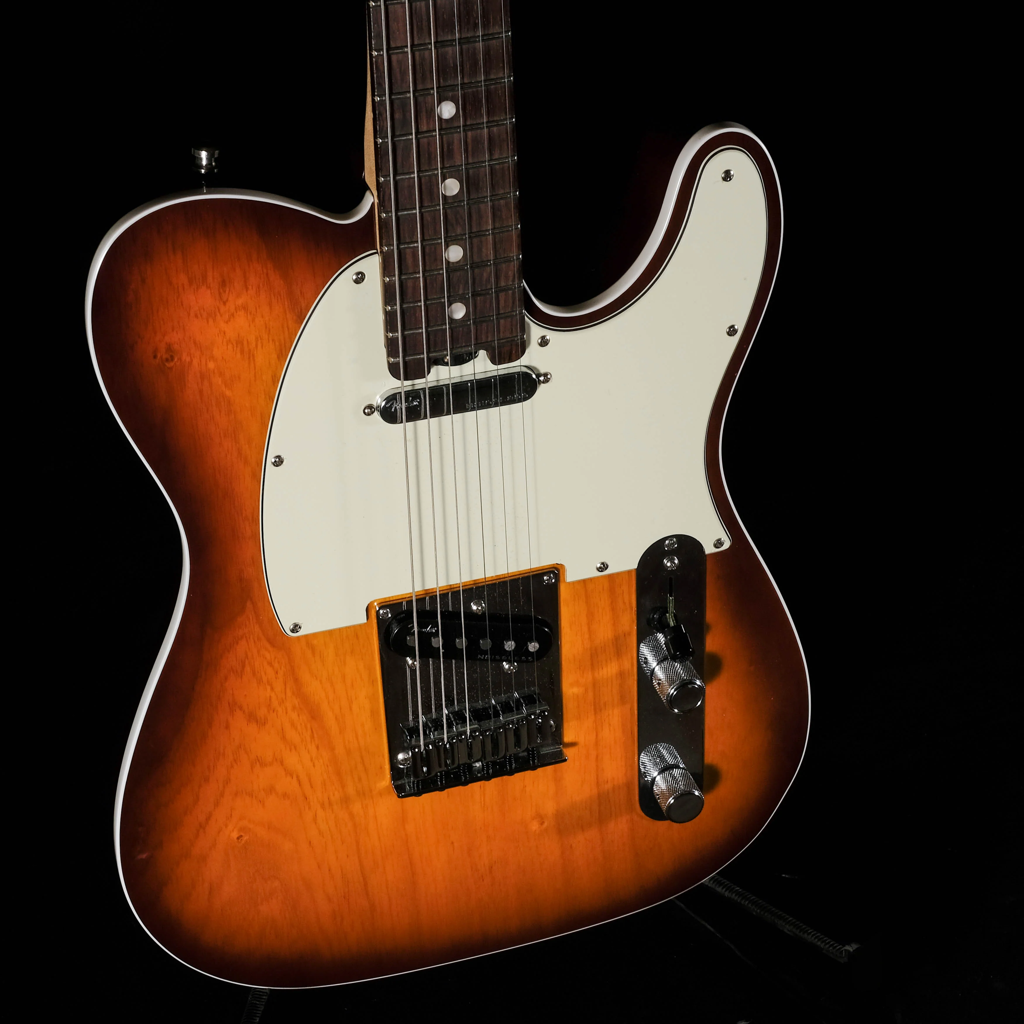 Pre Owned Fender American Elite Telecaster Sunburst Electric Guitar With OHSC - Image 5