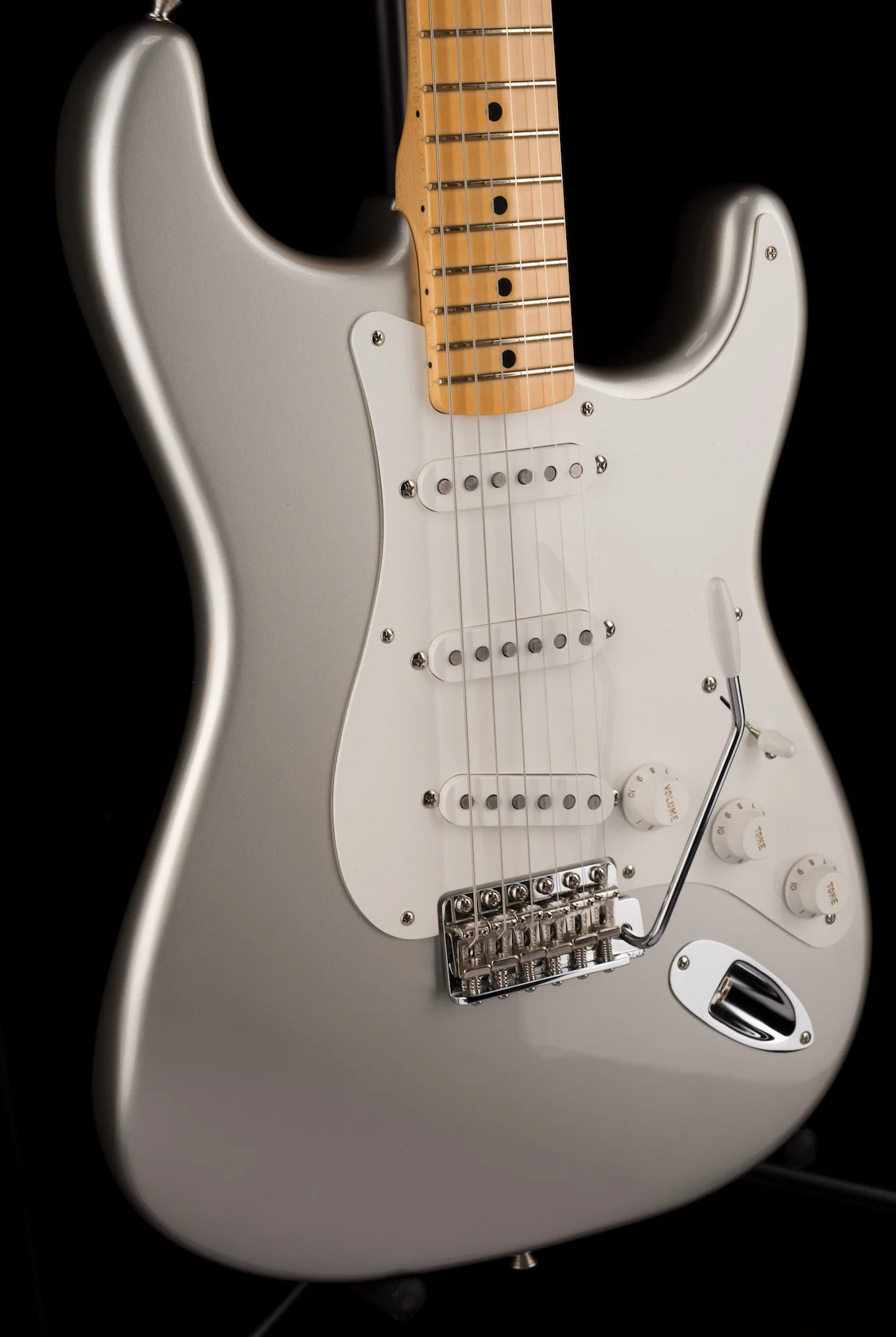 Pre Owned 2021 Fender American Original 50's Stratocaster Inca Silver With OHSC - Image 10